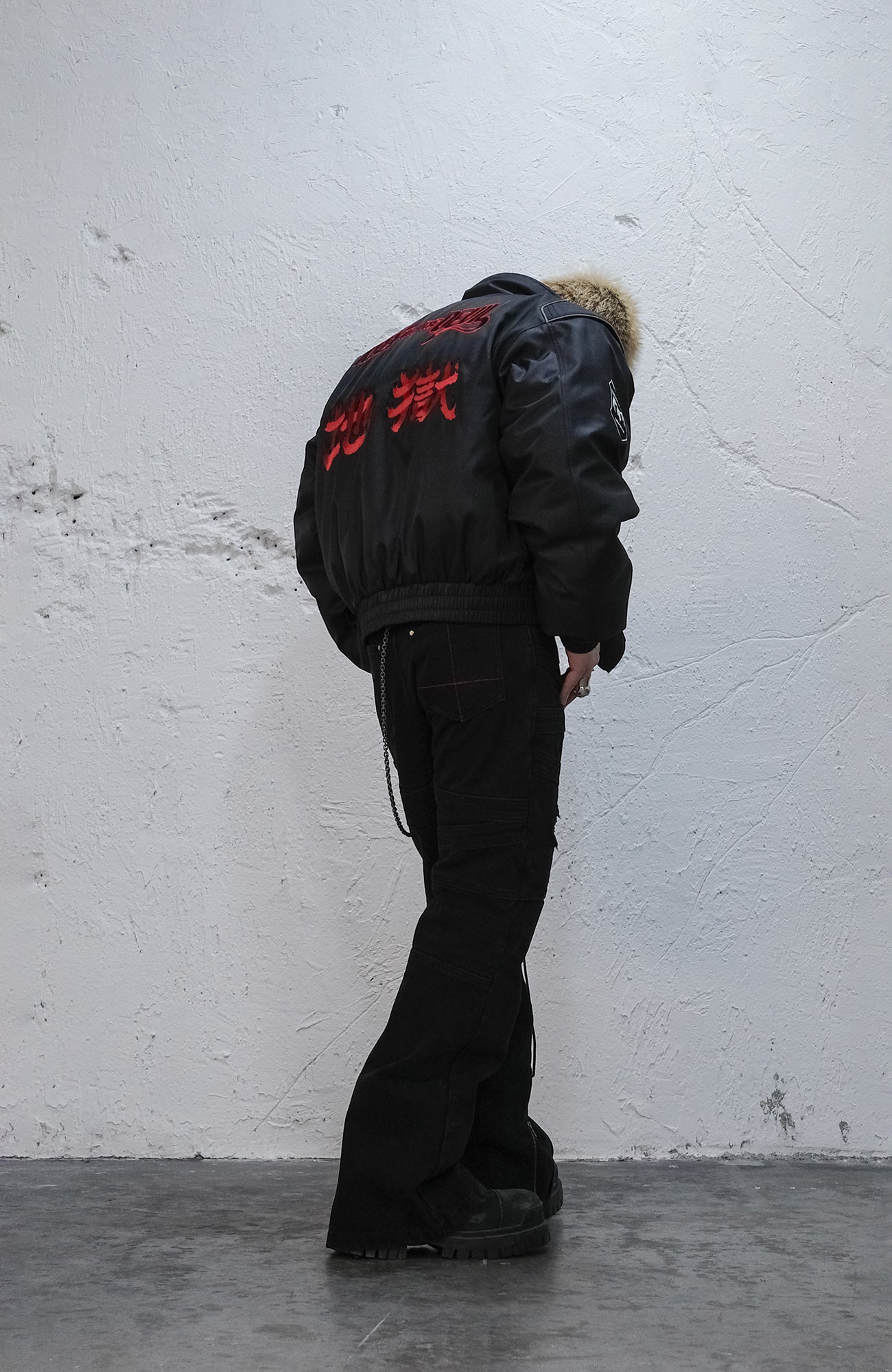 UNDERWATER Serpent Skin Distressed Jeans