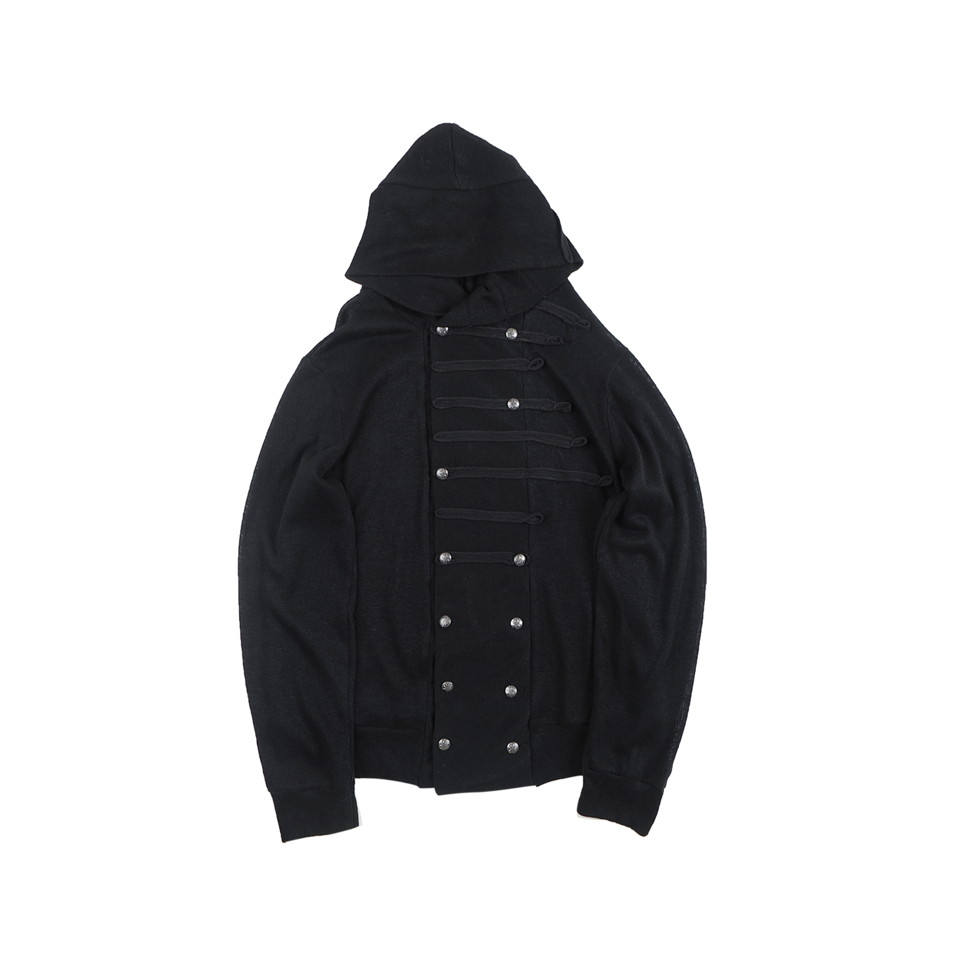 WHISTLEHUNTER Military Tape-Trim Hooded Cardigan, premium urban and streetwear designers apparel on PROJECTISR.com, WHISTLEHUNTER