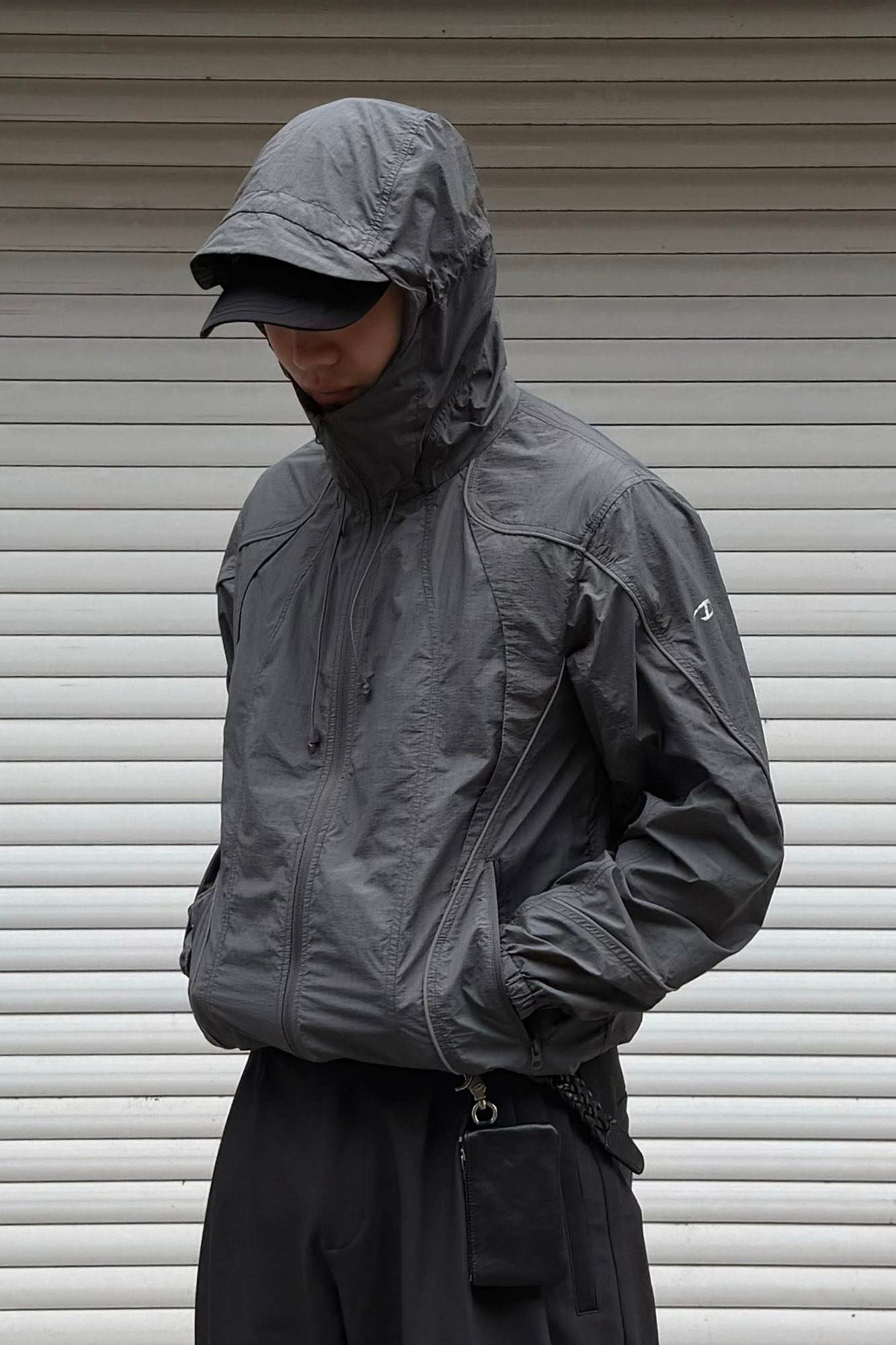 CATSSTAC Curved-Panel Lightweight UV Protection Jacket, premium urban and streetwear designers apparel on PROJECTISR.com, CATSSTAC