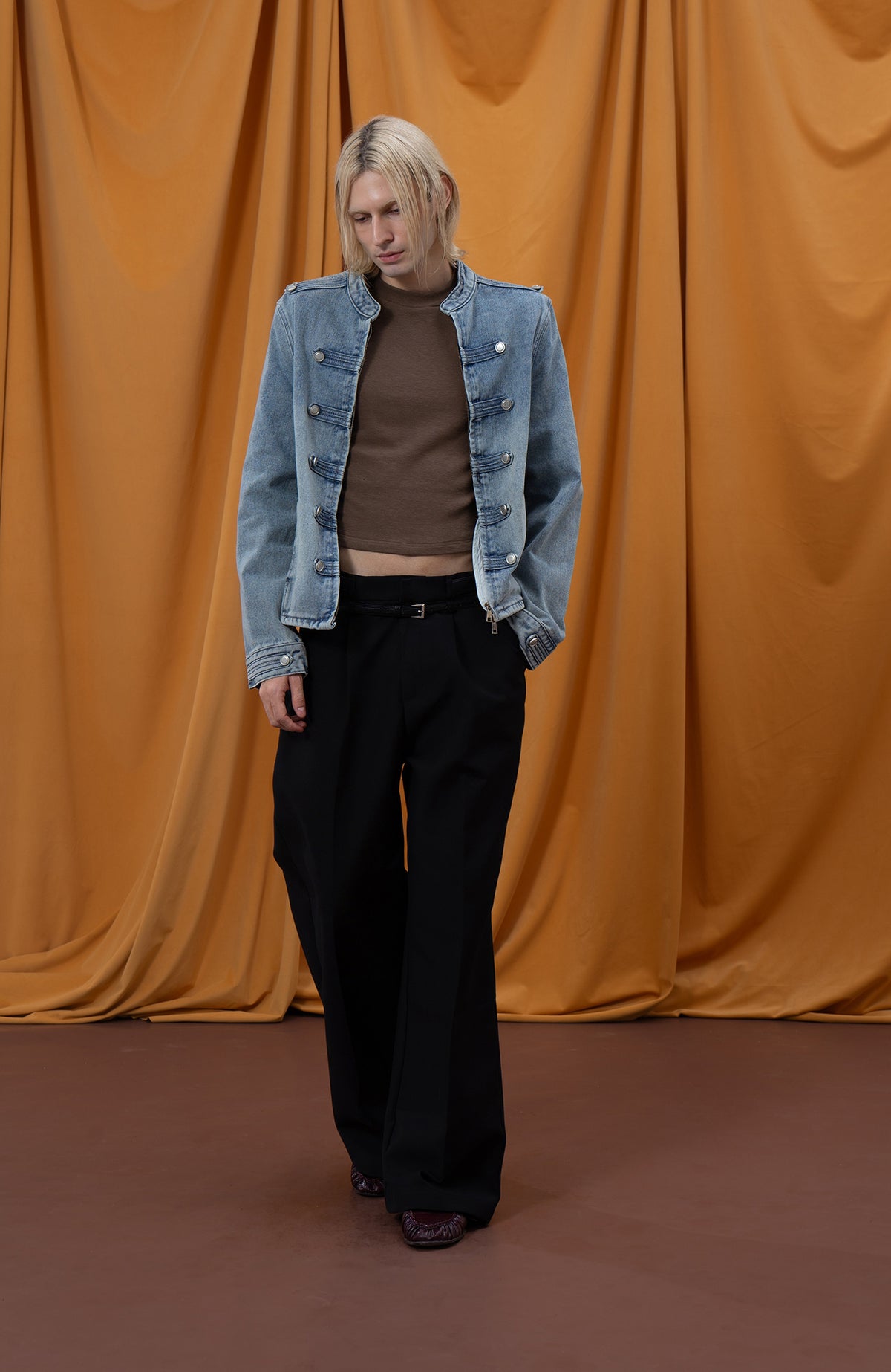 CLP Double-Belted Wide-Leg Trousers