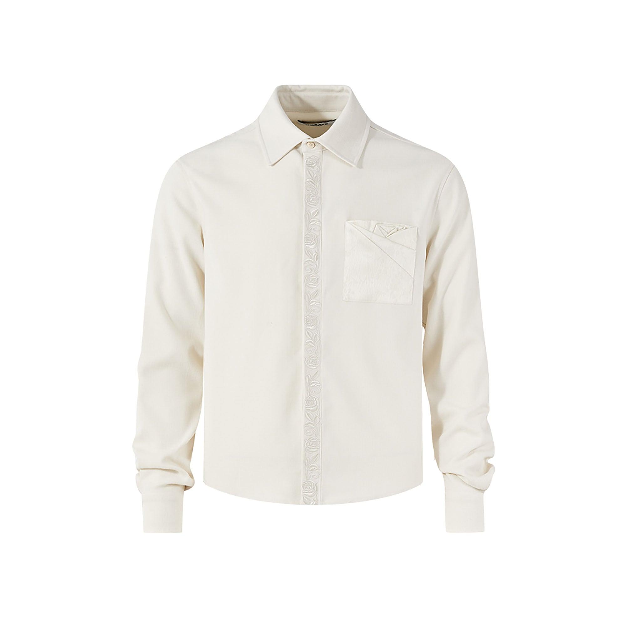 KREATE Floral Jacquard Trim Pocket Shirt, premium urban and streetwear designers apparel on PROJECTISR.com, KREATE