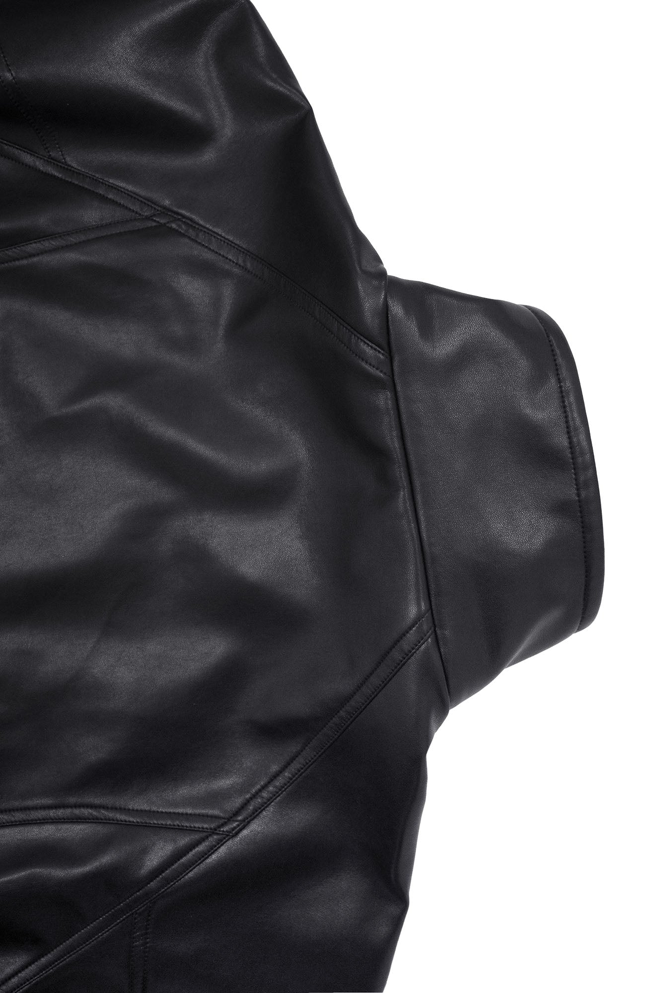RELABEL Multi-Pocket Faux Leather Oversized Jacket