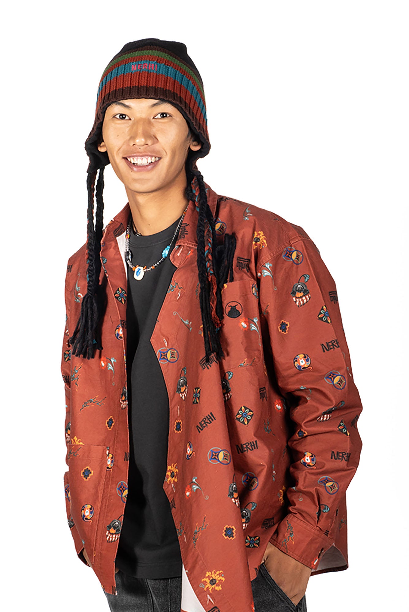 NERHI Totem Clay & Crystal Beaded Necklace