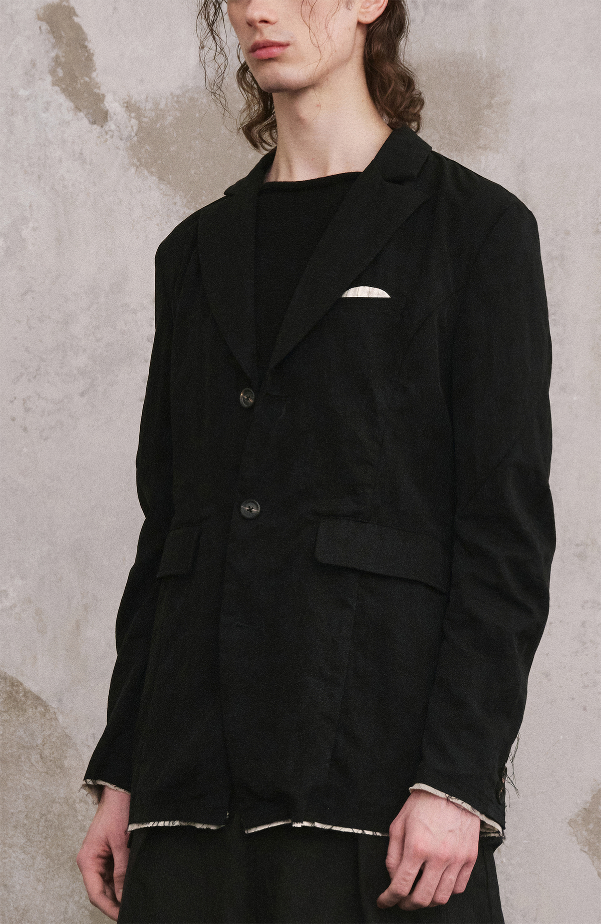 ILNya Nieternite Nifutur Spliced Artisan Blazer Jacket