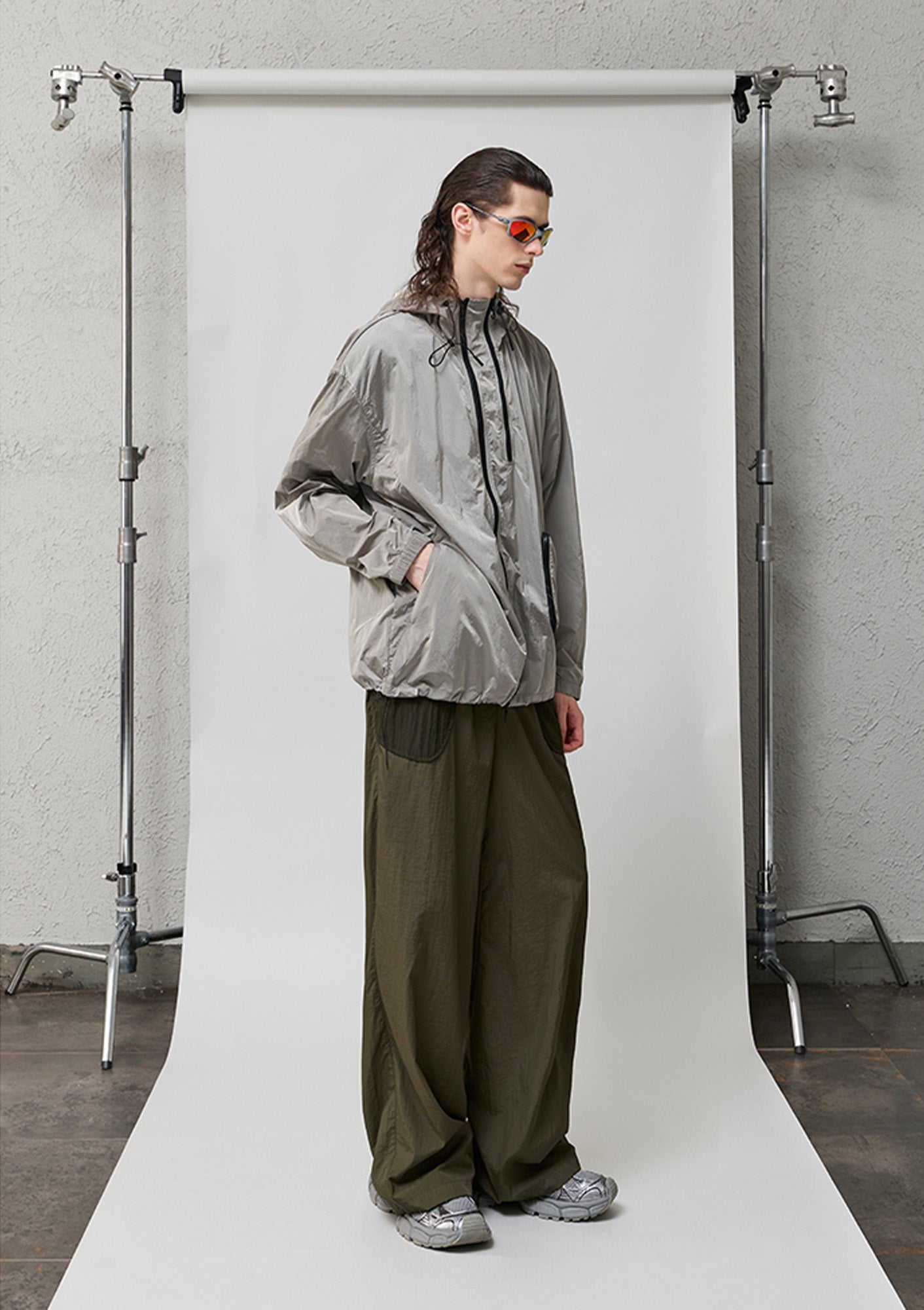 ORGANIC EMOTION Packable Utility UV Protection Hooded Windbreaker, premium urban and streetwear designers apparel on PROJECTISR.com, ORGANIC EMOTION