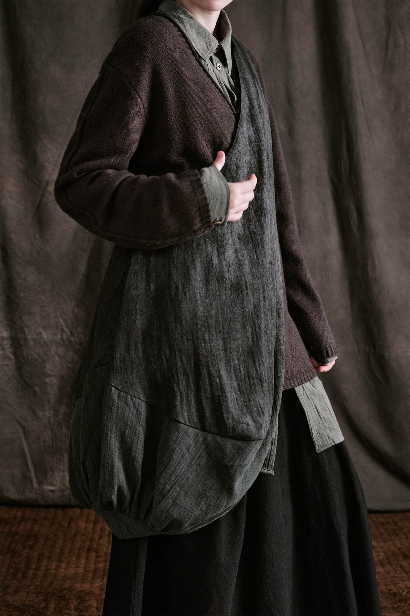 ILNya Nieternite Nifutur Draped Crescent Oversized Tote, premium urban and streetwear designers apparel on PROJECTISR.com, ILNya Nieternite Nifutur