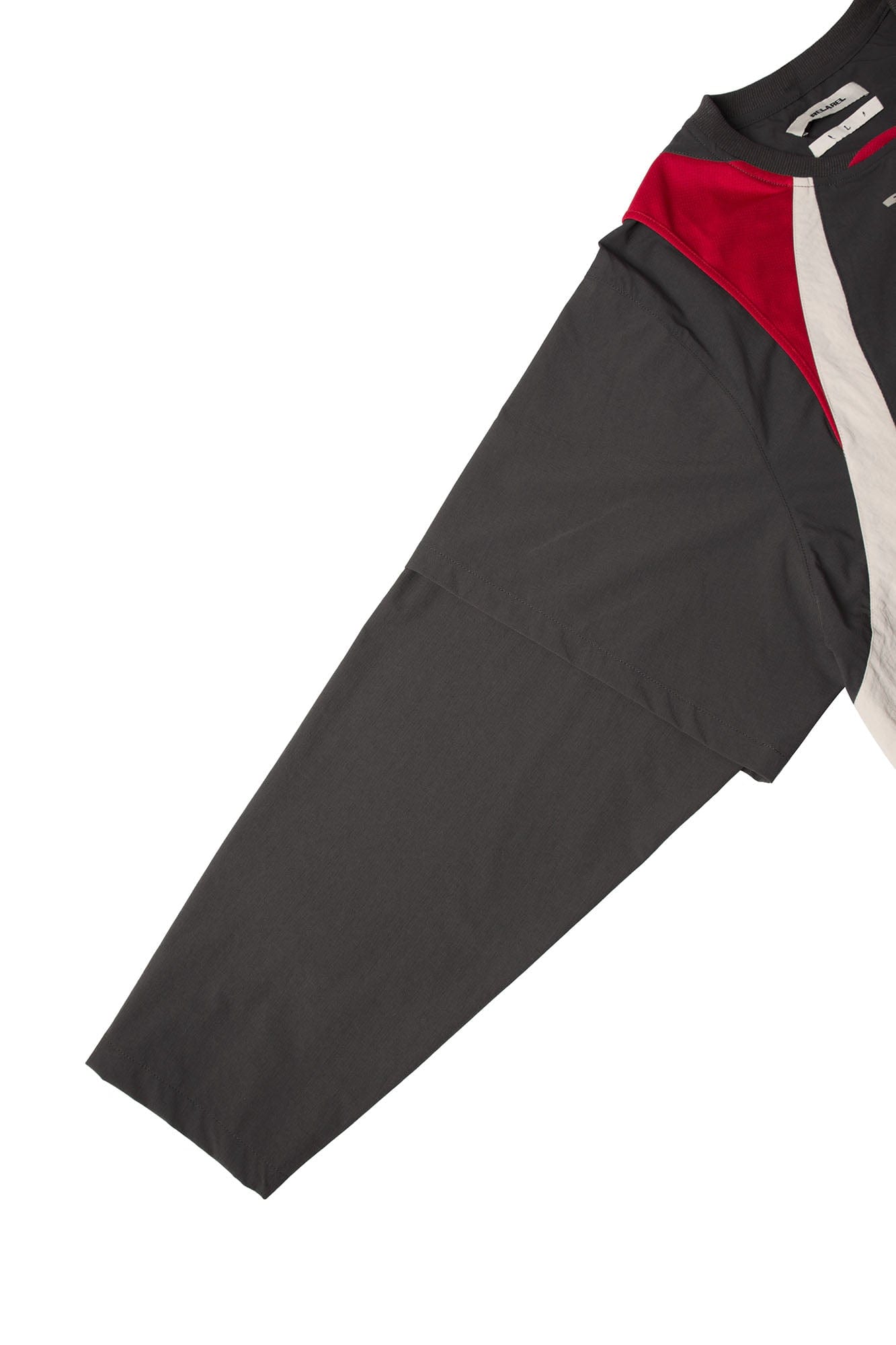 RELABEL Contrast Panel Layered Long-Sleeve Tee, premium urban and streetwear designers apparel on PROJECTISR.com, RELABEL
