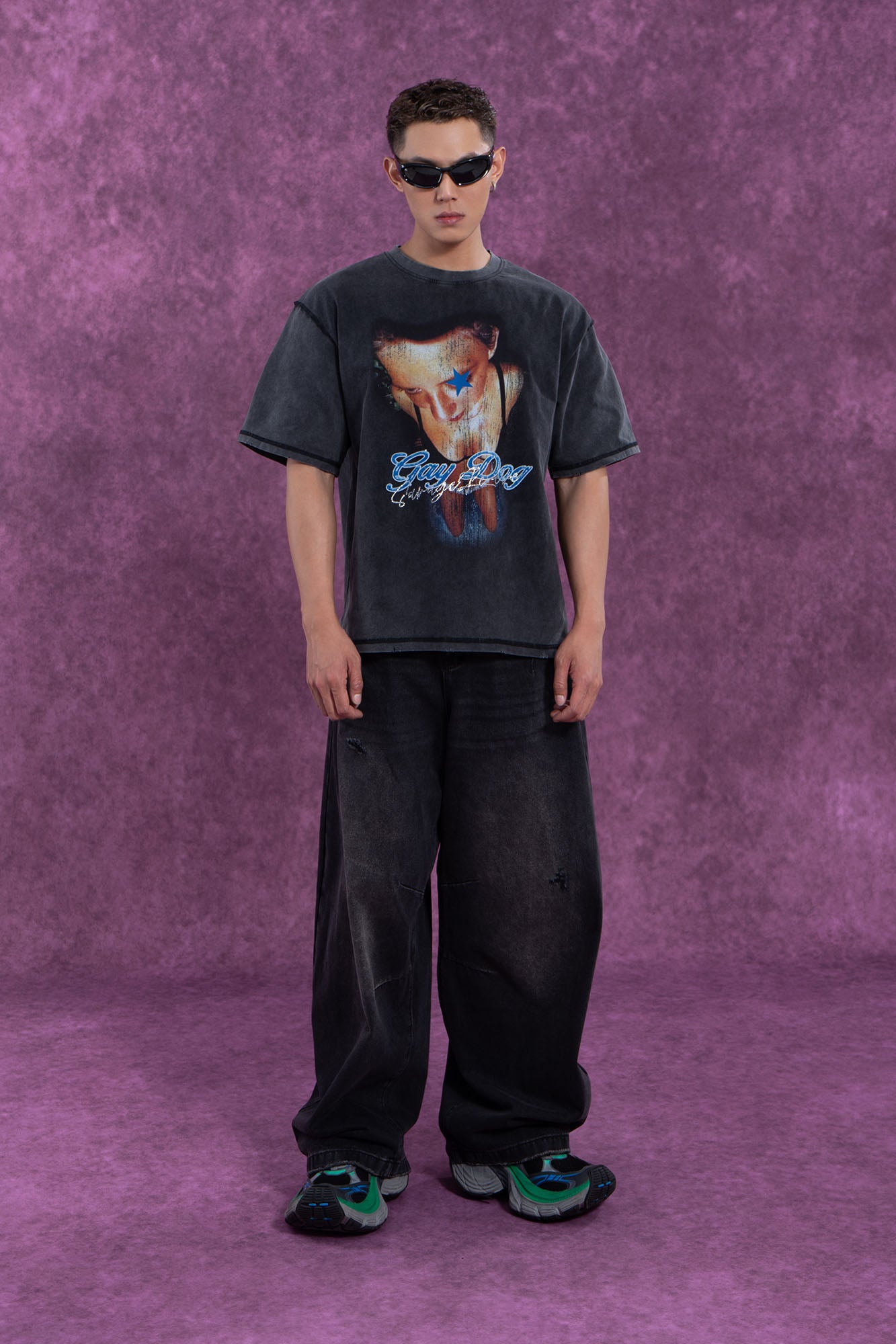 CLP Washed Balloon-Leg Jeans, premium urban and streetwear designers apparel on PROJECTISR.com, CLP
