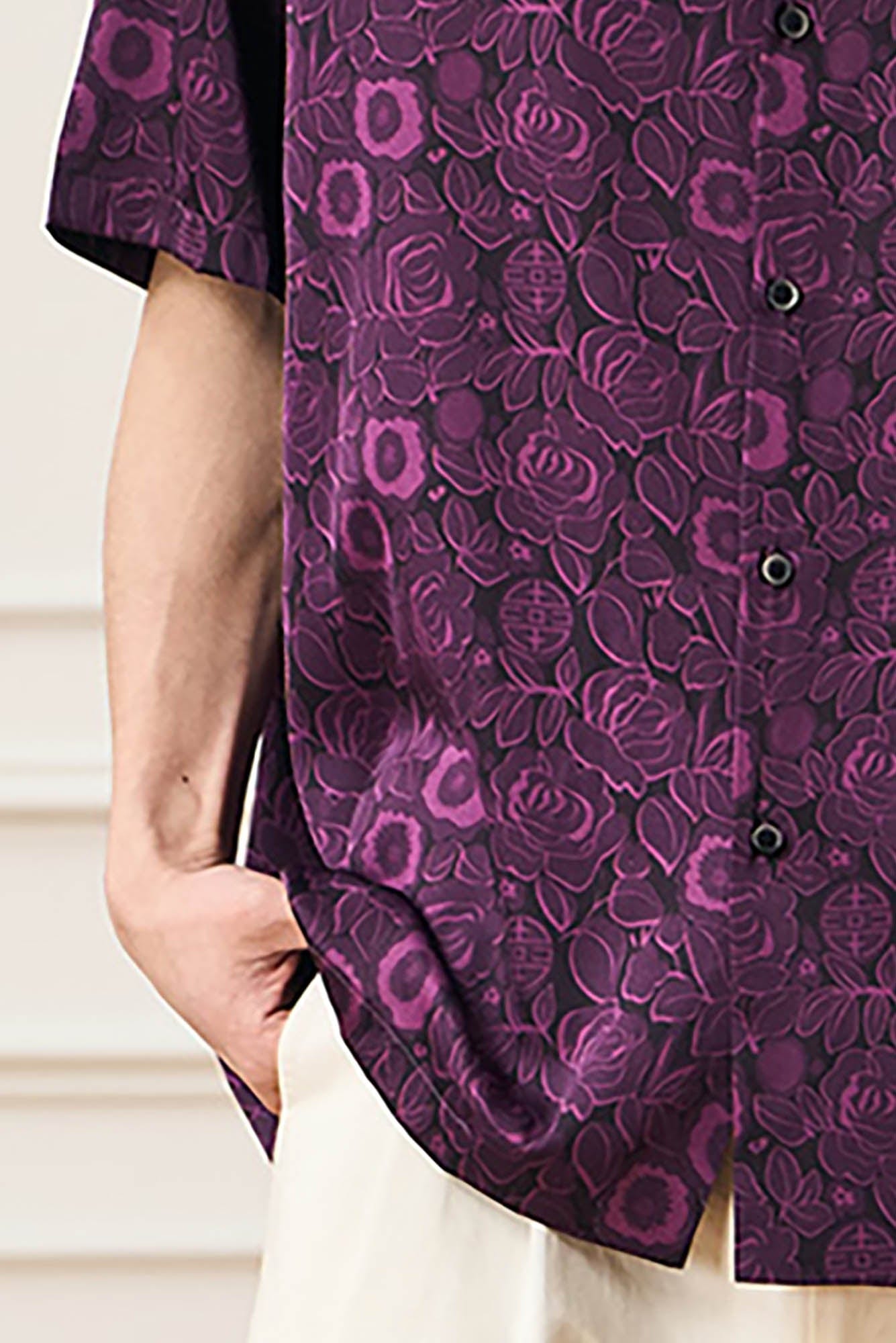EPIC POETRY Oriental Bloom Cuban Shirt, premium urban and streetwear designers apparel on PROJECTISR.com, EPIC POETRY