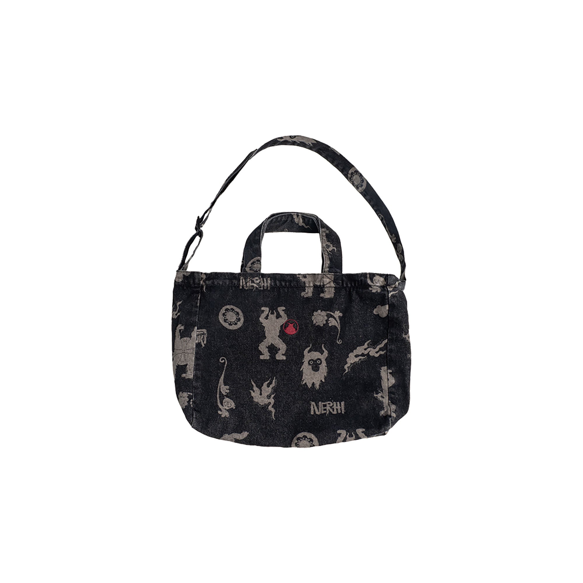 NERHI Tribal Totem Full-Print Shoulder Bag