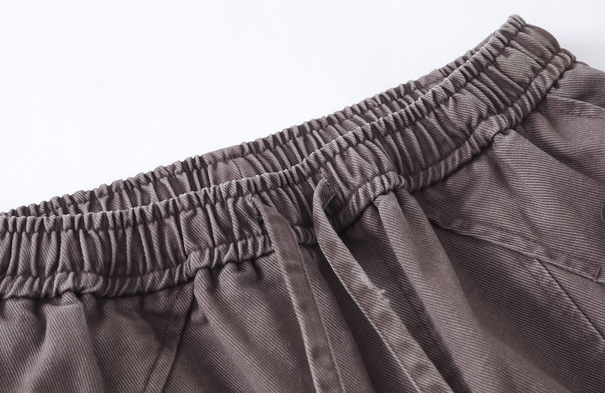 BOTANICA Washed Pleated Wide-Leg Pants