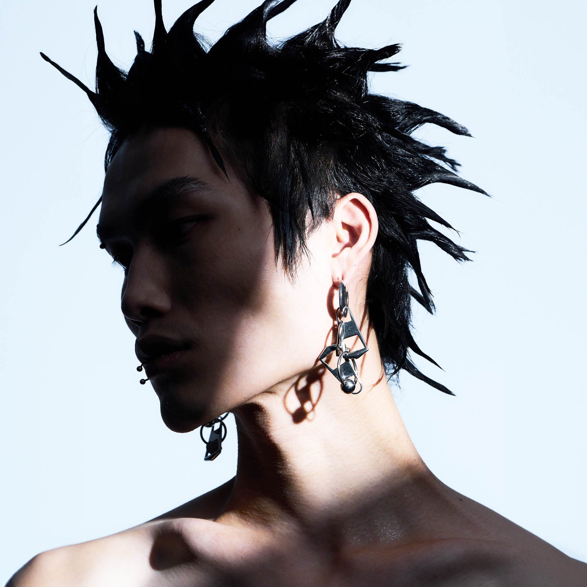 ILLUSORY Double-Zipper Earrings, premium urban and streetwear designers apparel on PROJECTISR.com, ILLUSORY