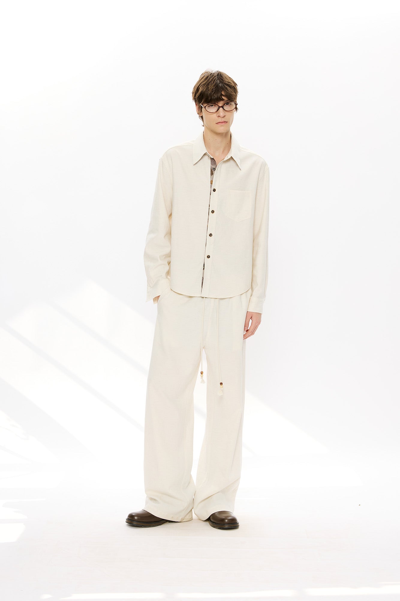 KREATE Tencel-Linen Straight-Leg Pants, premium urban and streetwear designers apparel on PROJECTISR.com, KREATE