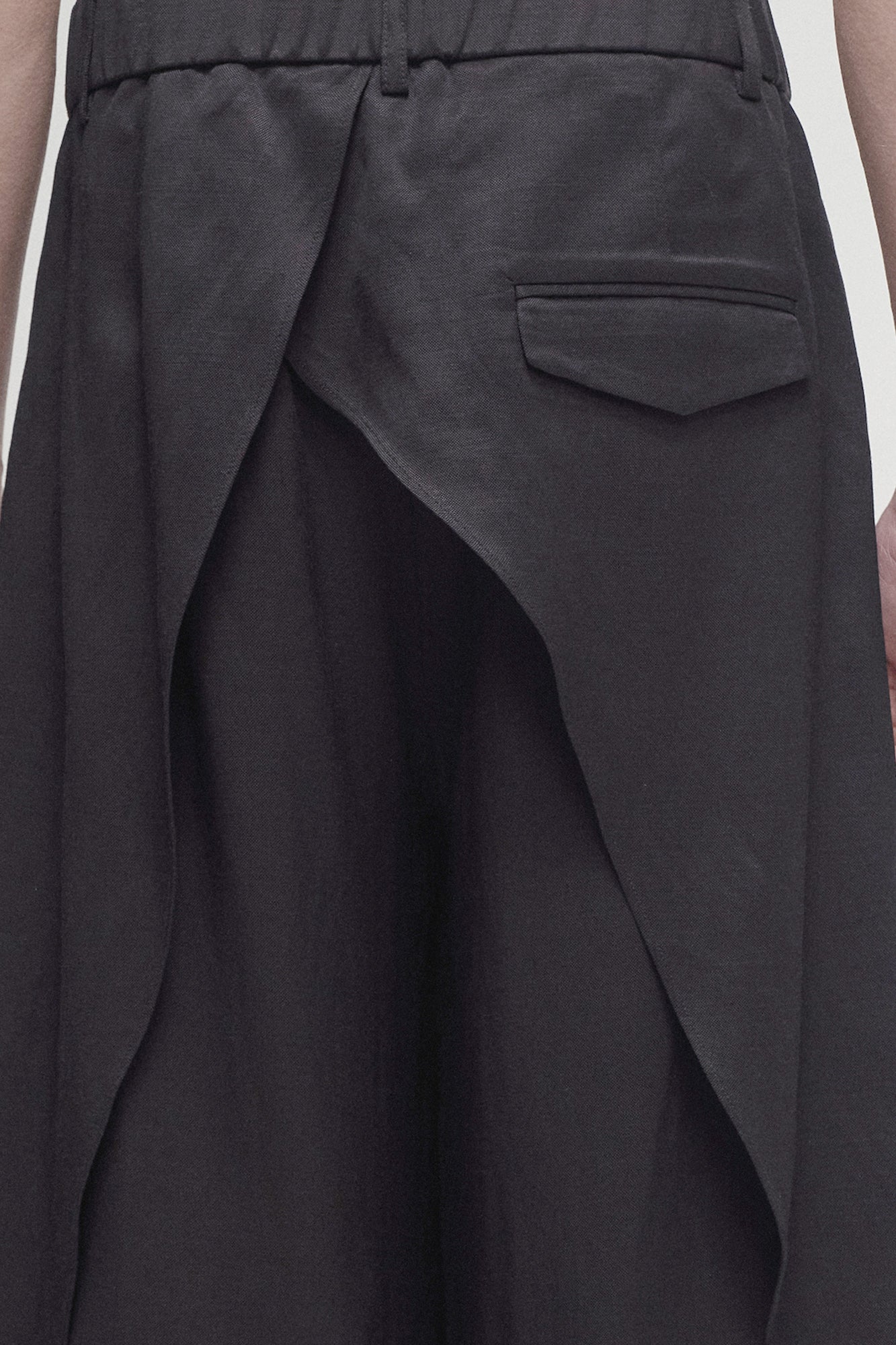 ILNya Nieternite Nifutur Asymmetrical Double-Layer Wide-Leg Pants