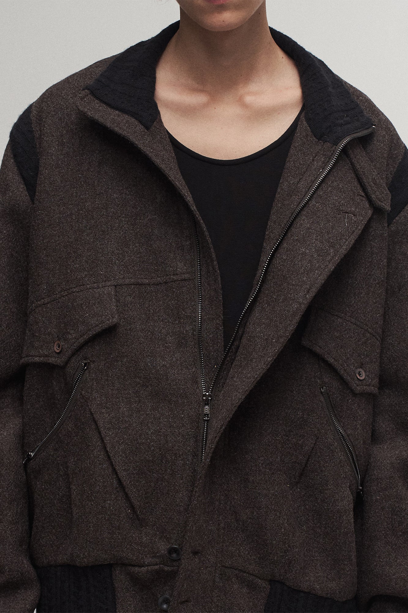 ILNya Nieternite Nifutur Multi-Pocket Utility Wool Jacket