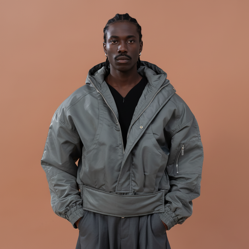 CLP Raglan Cropped Puffer Jacket, premium urban and streetwear designers apparel on PROJECTISR.com, CLP