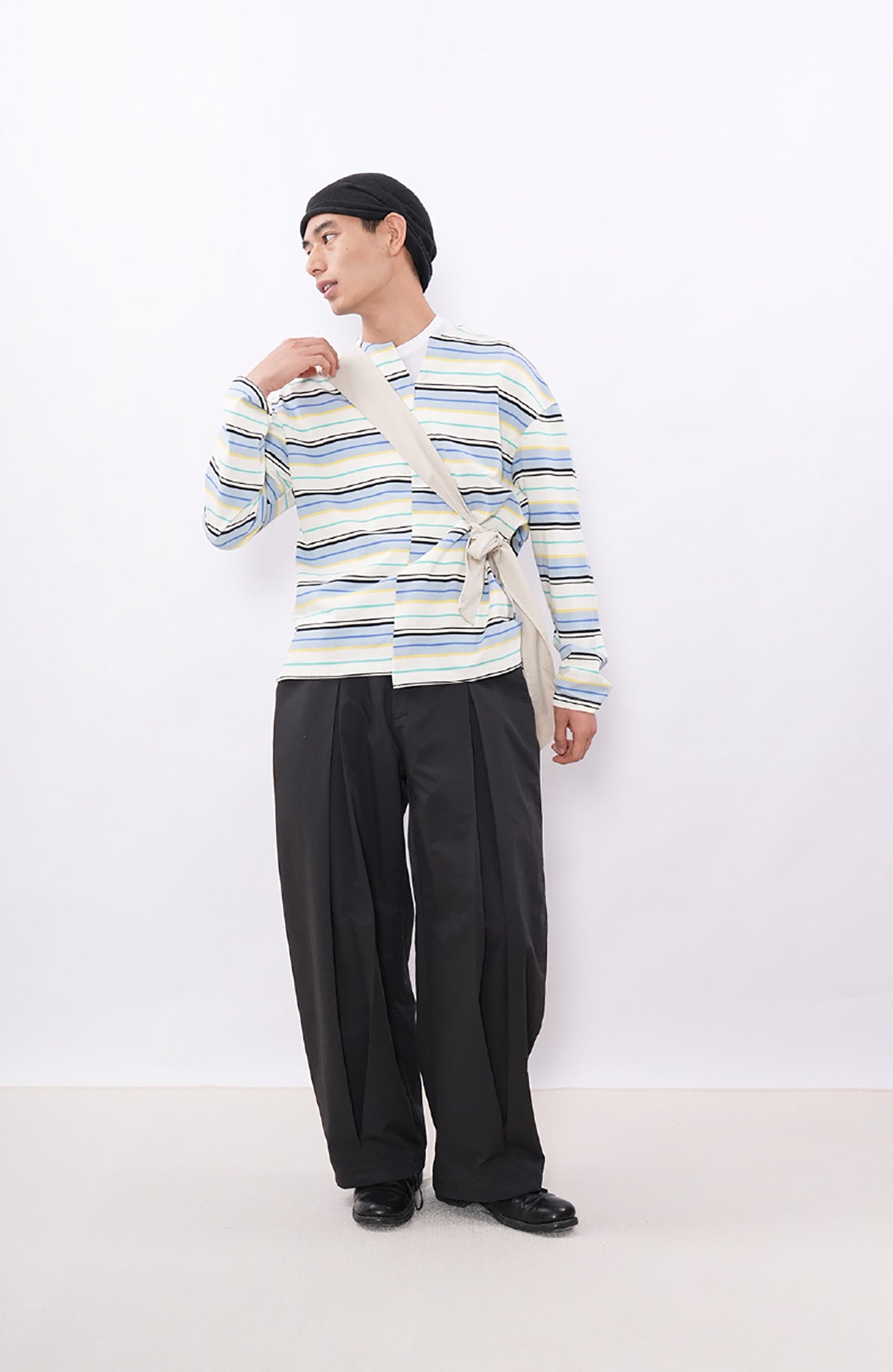 7440 37 1 Asymmetrical Stripe Panel Long Sleeve, premium urban and streetwear designers apparel on PROJECTISR.com, 7440 37 1