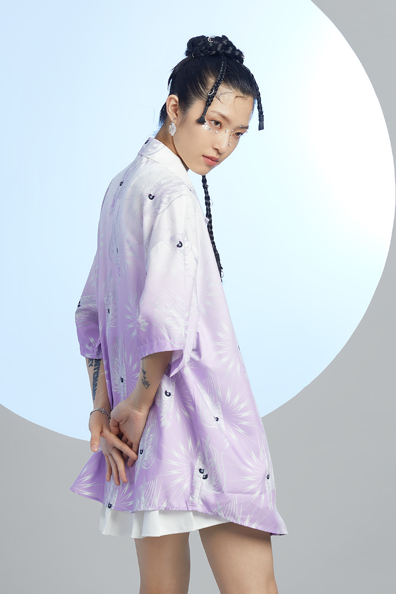 MASH UP ASIA Dragon Jacquard Half Shirt, premium urban and streetwear designers apparel on PROJECTISR.com, MASH UP ASIA
