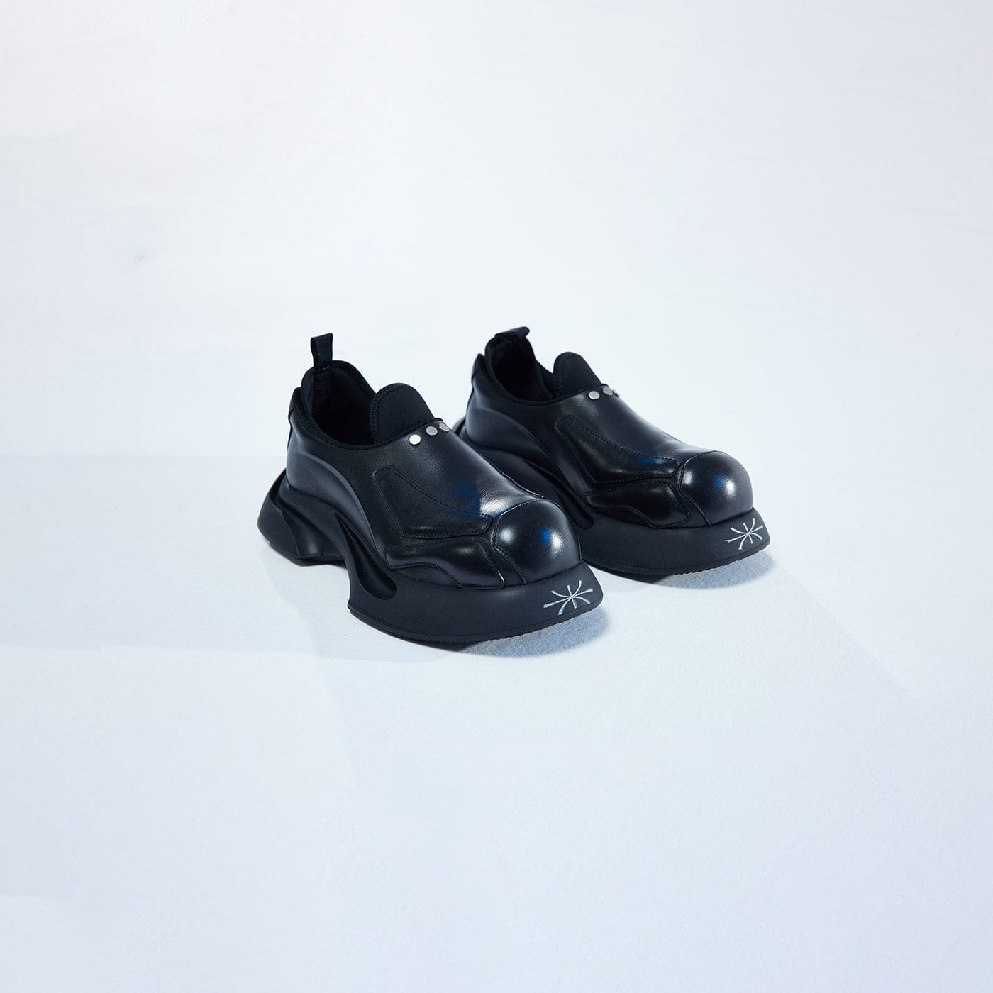 WHISTLEHUNTER x Oto3 Logo Derby Shoes, premium urban and streetwear designers apparel on PROJECTISR.com, WHISTLEHUNTER