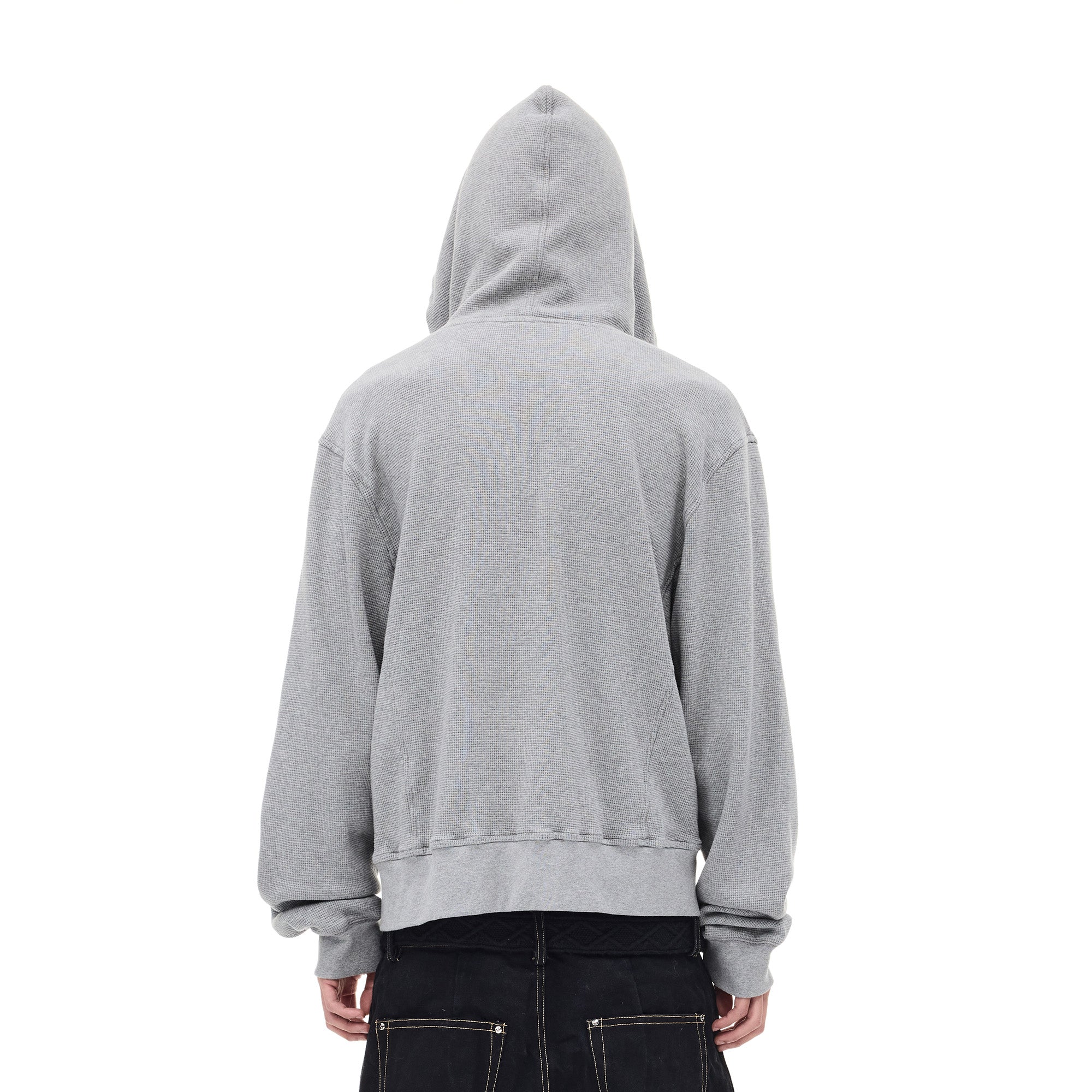 WHISTLEHUNTER Washed Waffle Studded Zip-Up Hoodie, premium urban and streetwear designers apparel on PROJECTISR.com, WHISTLEHUNTER
