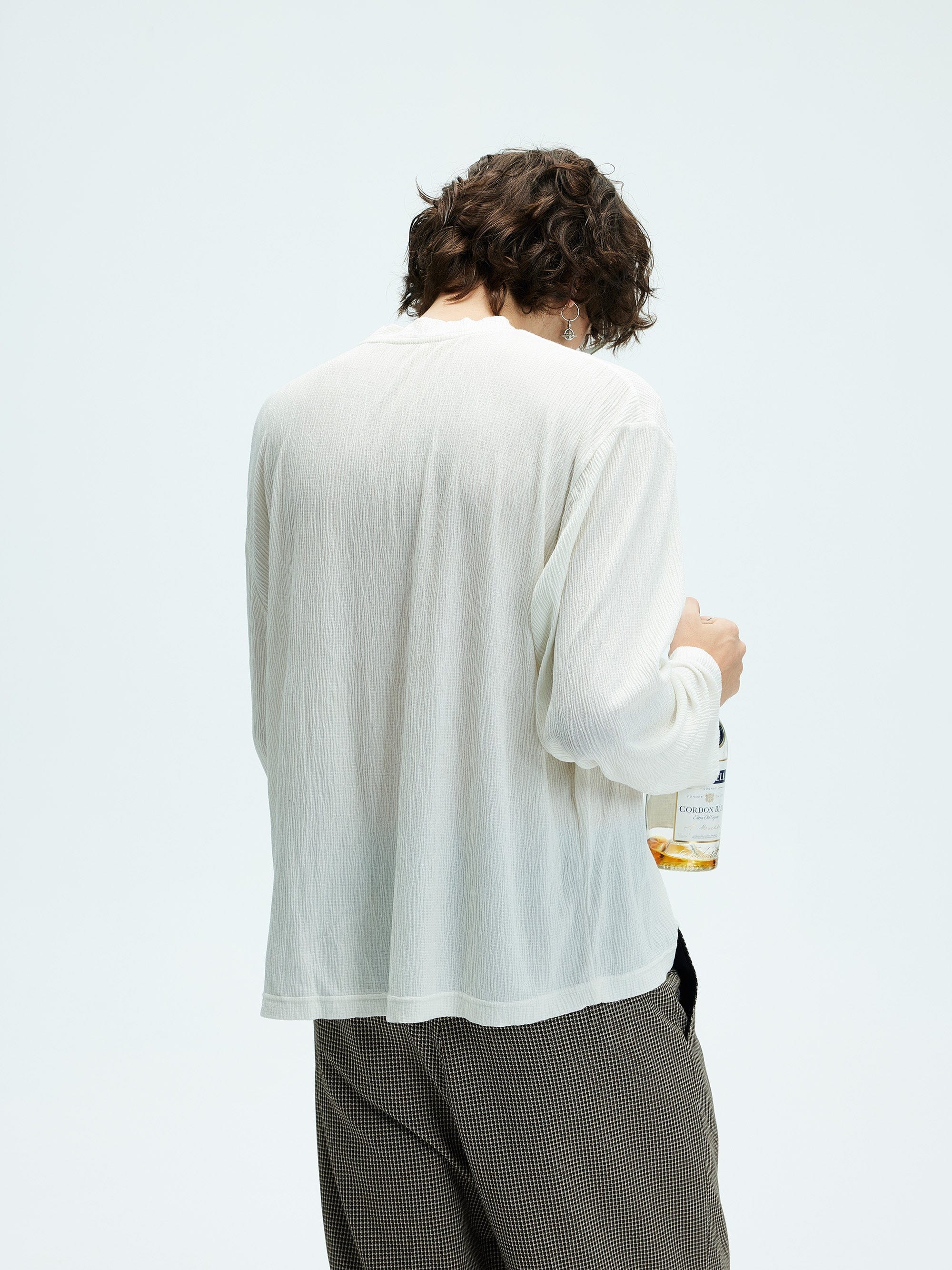 WHISTLEHUNTER Distressed Graphics Slub Cotton Long-Sleeve T-Shirt, premium urban and streetwear designers apparel on PROJECTISR.com, WHISTLEHUNTER
