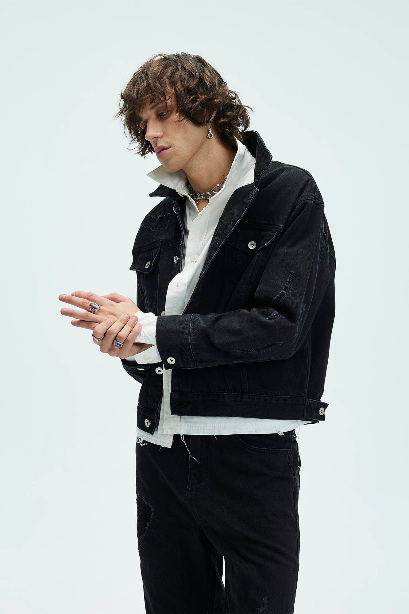 WHISTLEHUNTER Classic Distressed Ripped Denim Jacket, premium urban and streetwear designers apparel on PROJECTISR.com, WHISTLEHUNTER