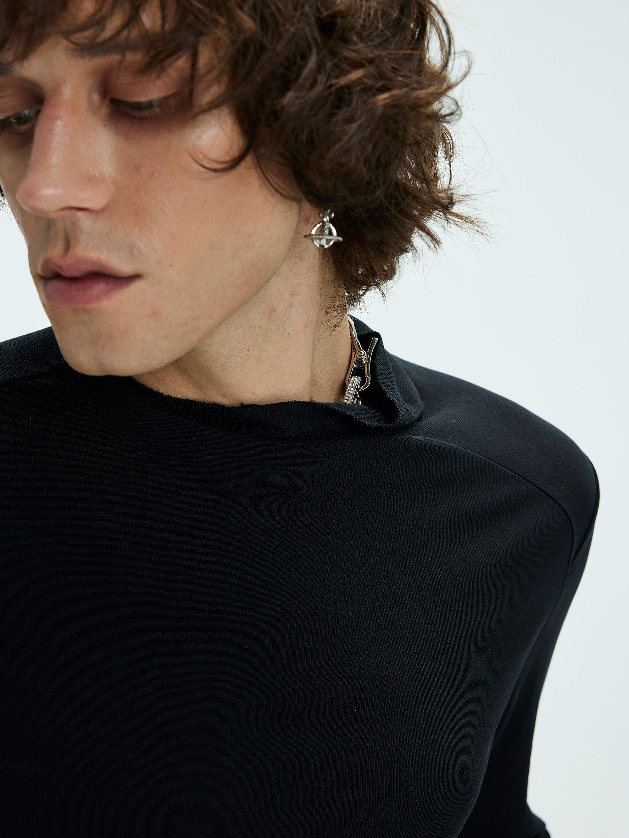 WHISTLEHUNTER Asymmetric Slim Long-Sleeve T-Shirt, premium urban and streetwear designers apparel on PROJECTISR.com, WHISTLEHUNTER