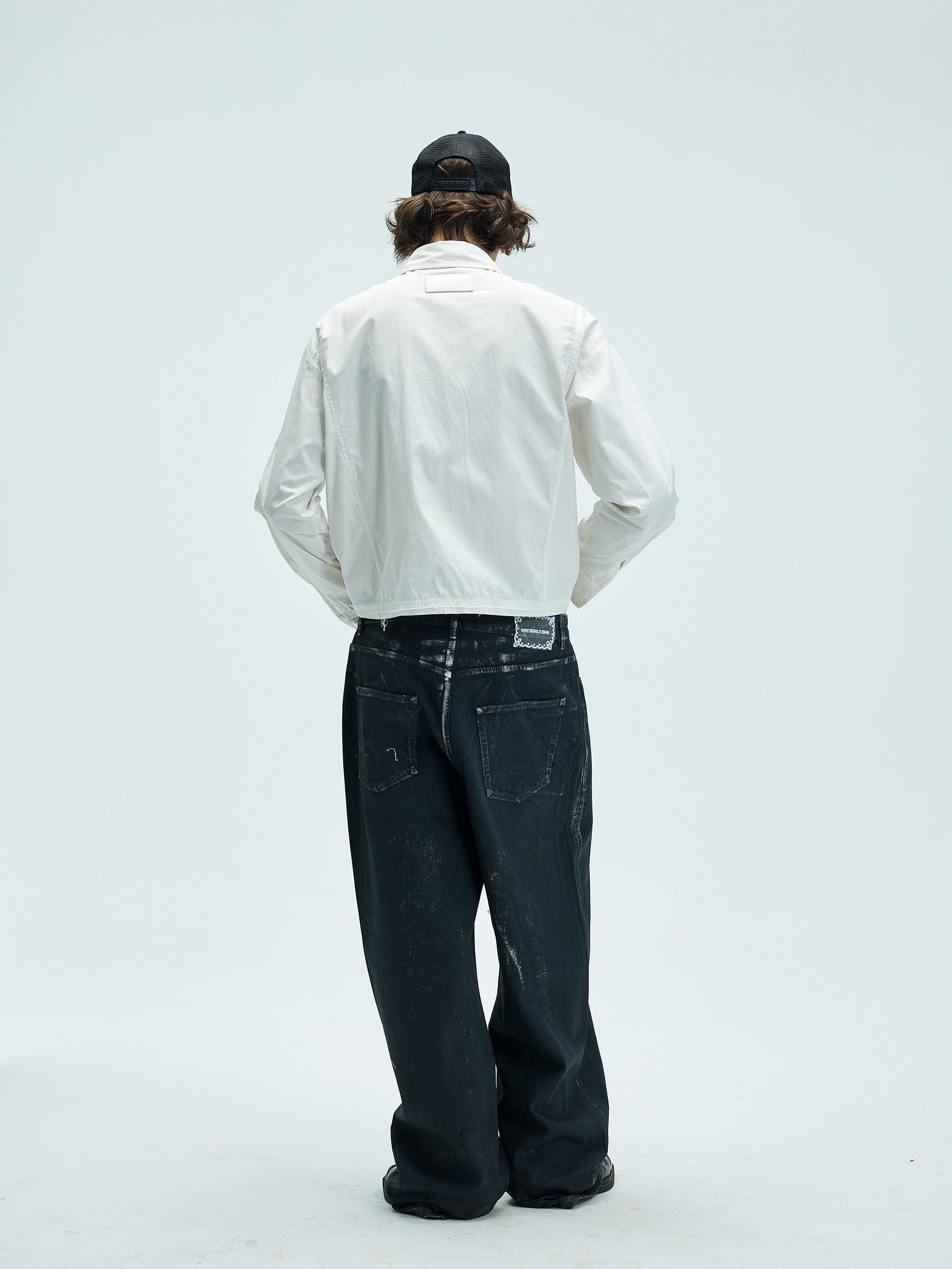 WHISTLEHUNTER Aged Waxed Pockets Jeans, premium urban and streetwear designers apparel on PROJECTISR.com, WHISTLEHUNTER