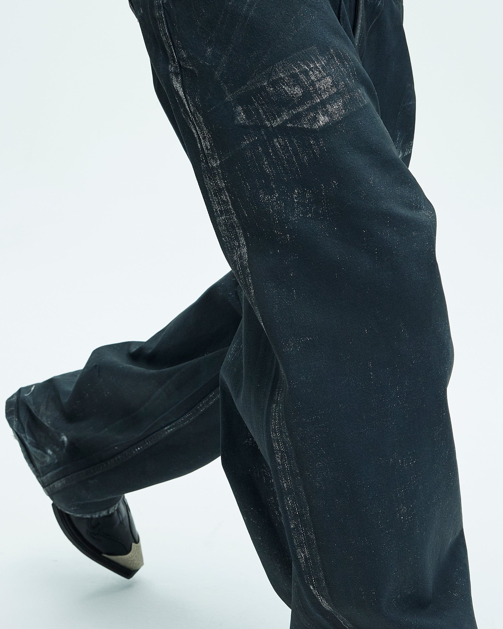 WHISTLEHUNTER Aged Waxed Pockets Jeans, premium urban and streetwear designers apparel on PROJECTISR.com, WHISTLEHUNTER