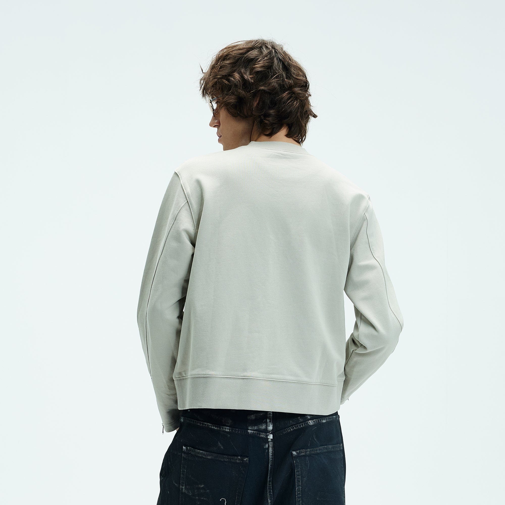 WHISTLEHUNTER Distressed Zipper Sweatshirt, premium urban and streetwear designers apparel on PROJECTISR.com, WHISTLEHUNTER