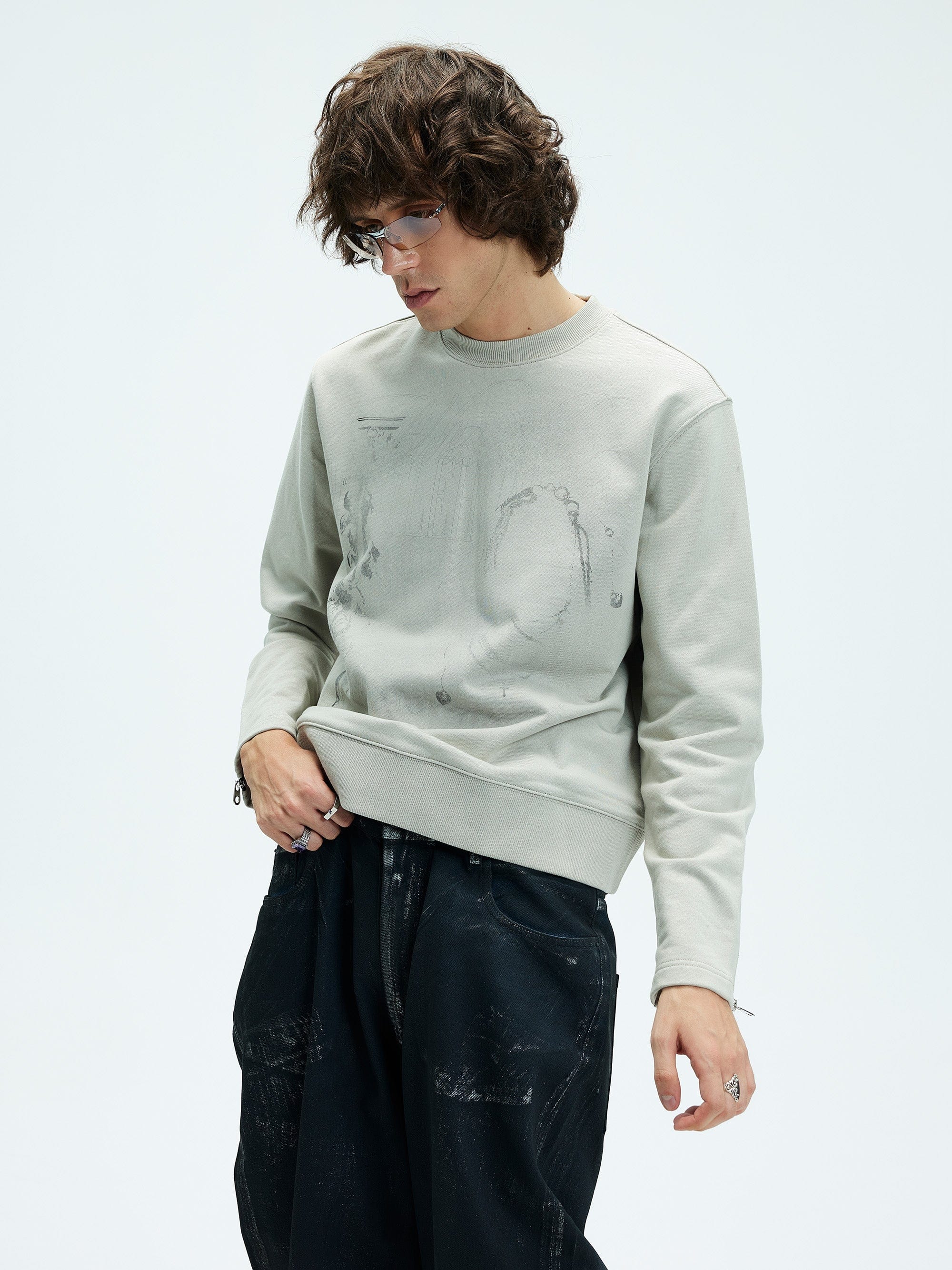 WHISTLEHUNTER Distressed Zipper Sweatshirt, premium urban and streetwear designers apparel on PROJECTISR.com, WHISTLEHUNTER