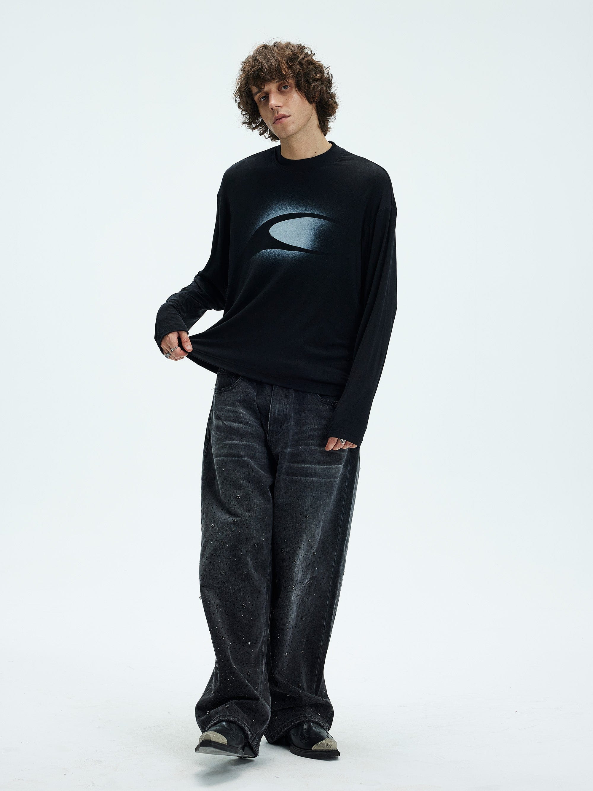 WHISTLEHUNTER Retro LOGO Long-Sleeve T-Shirt, premium urban and streetwear designers apparel on PROJECTISR.com, WHISTLEHUNTER