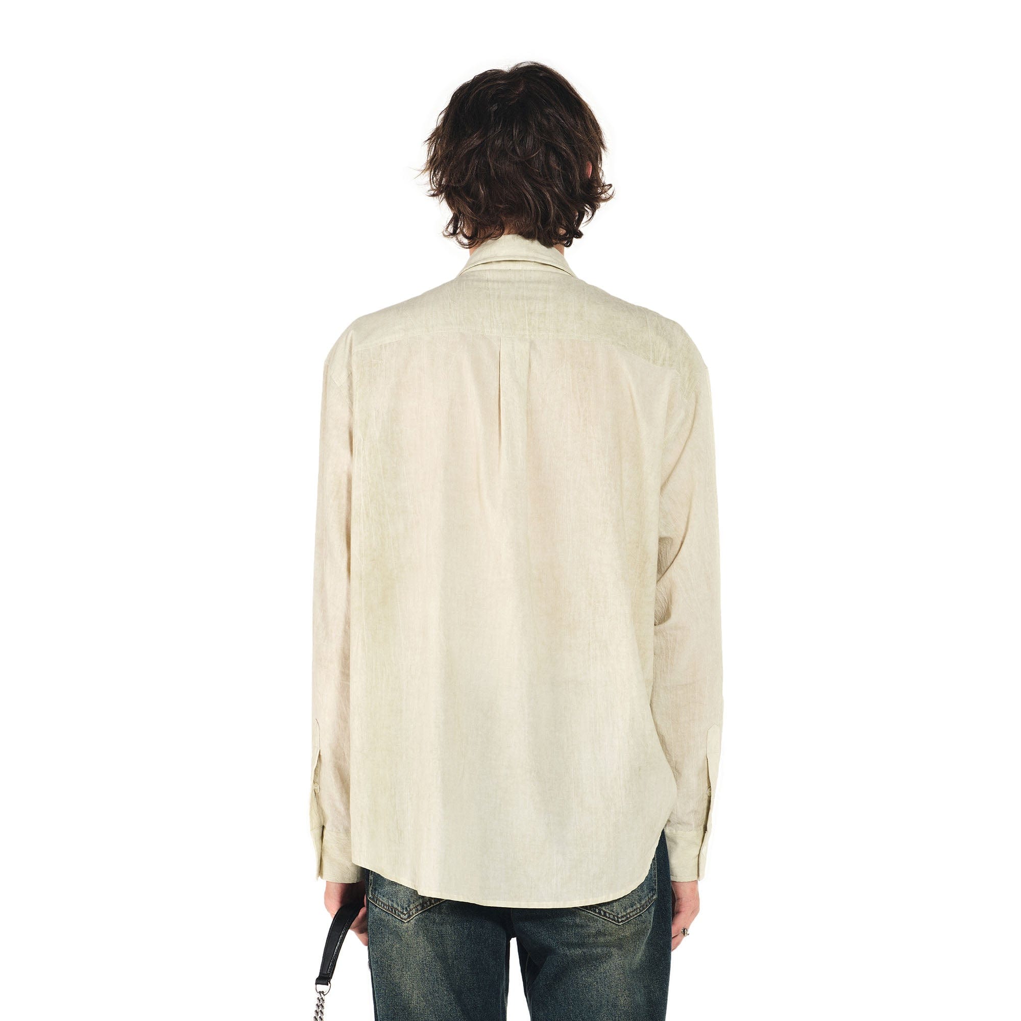 OVERLAPS Essential Crinkled Pocket Shirt, premium urban and streetwear designers apparel on PROJECTISR.com, OVERLAPS