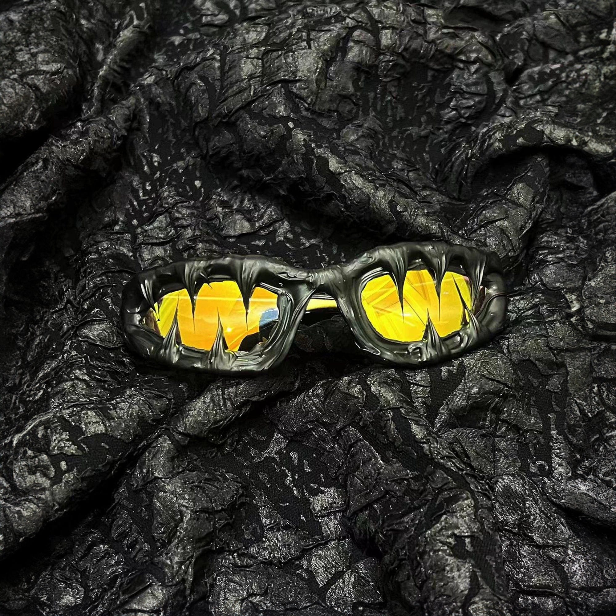Pi0neeR Venom Melt Dripped Resin Sunglasses, premium urban and streetwear designers apparel on PROJECTISR.com, Pi0neeR