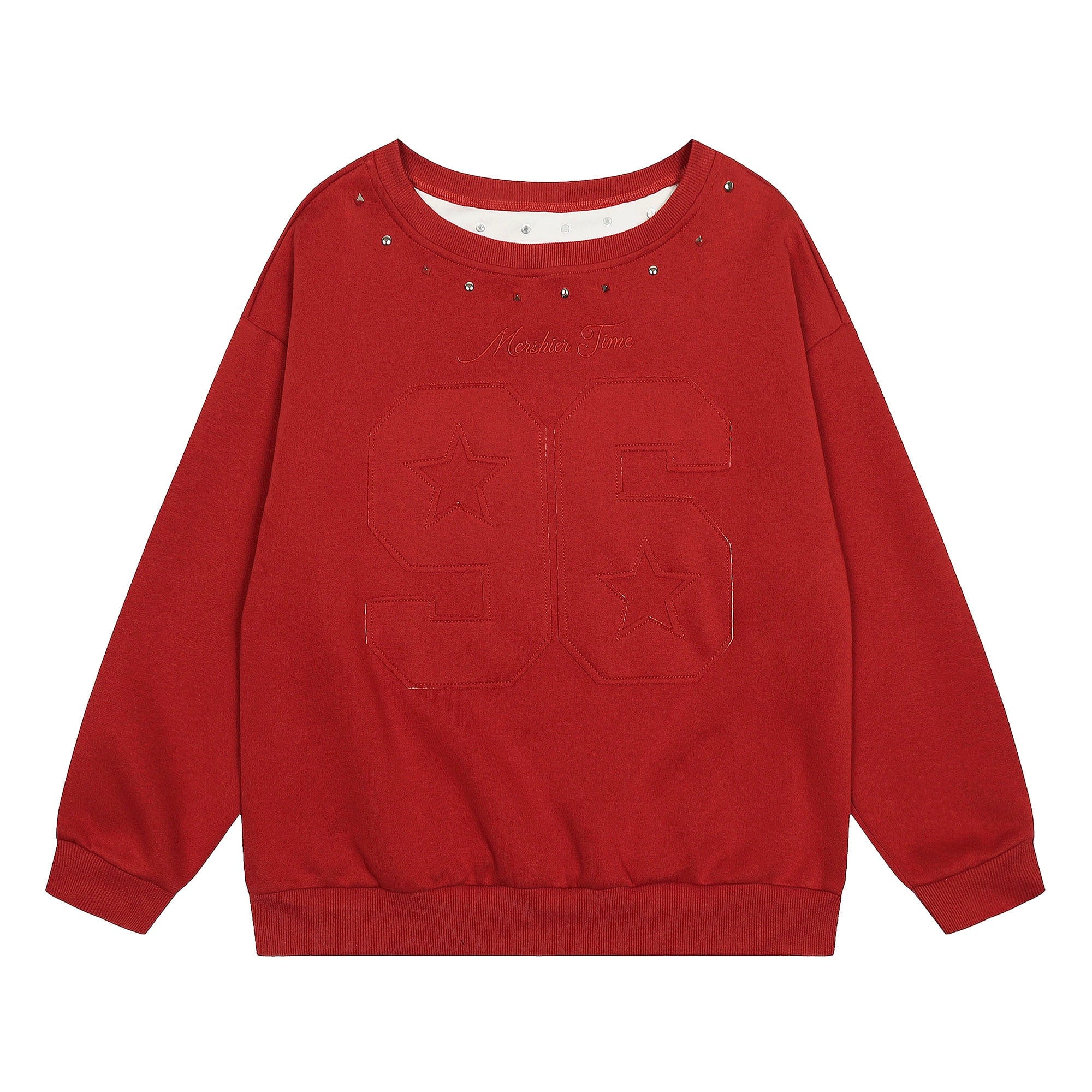 CLP No.96 Patch Studded Sweatshirt, premium urban and streetwear designers apparel on PROJECTISR.com, CLP