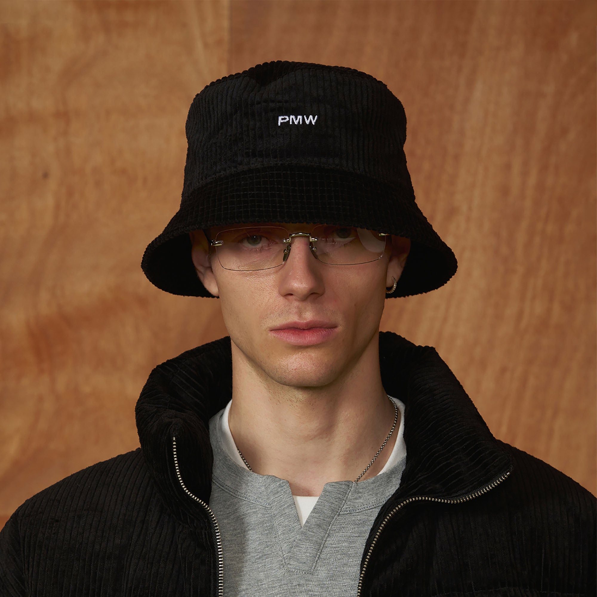 PMW Corduroy Embroidered Bucket Hat, premium urban and streetwear designers apparel on PROJECTISR.com, PMW