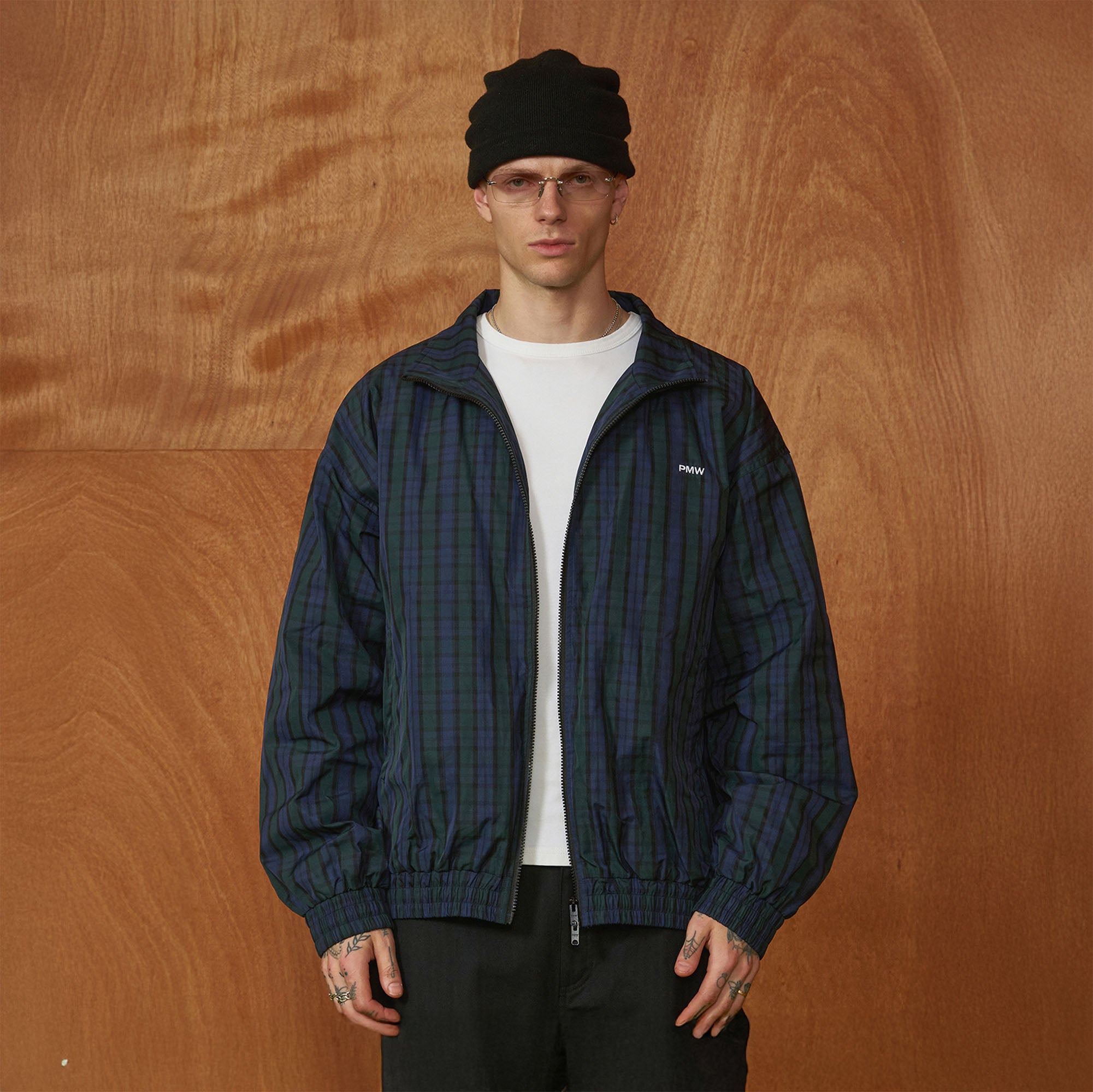 PMW Retro Plaid Utility Jacket, premium urban and streetwear designers apparel on PROJECTISR.com, PMW