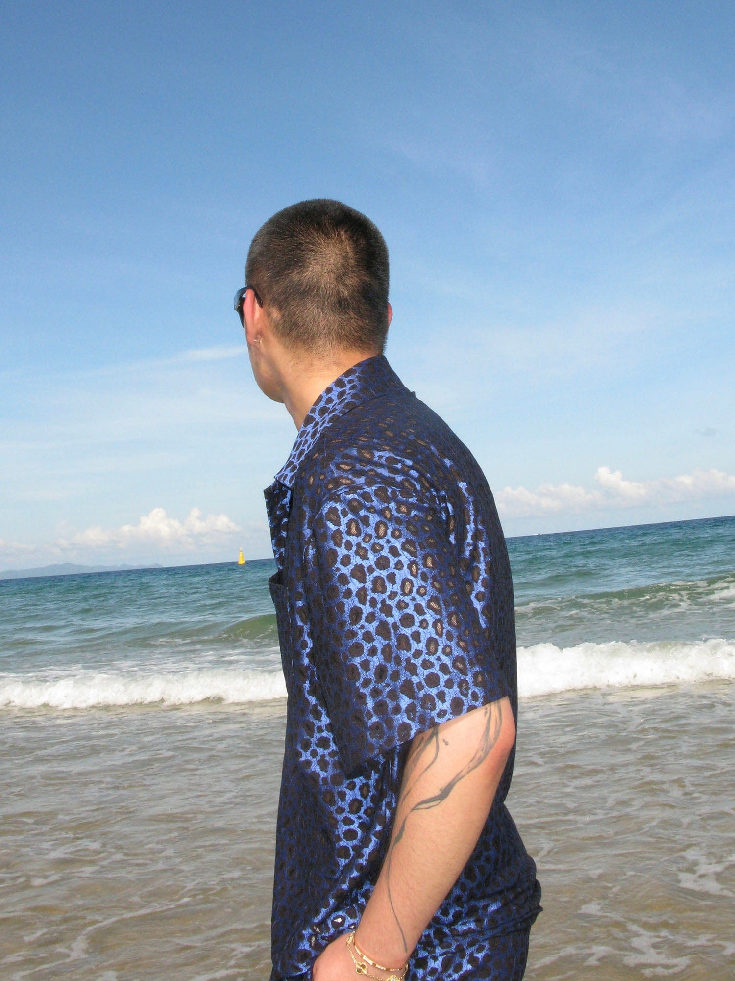 SOURPLUM Leopard Satin Half Shirt, premium urban and streetwear designers apparel on PROJECTISR.com, SOURPLUM