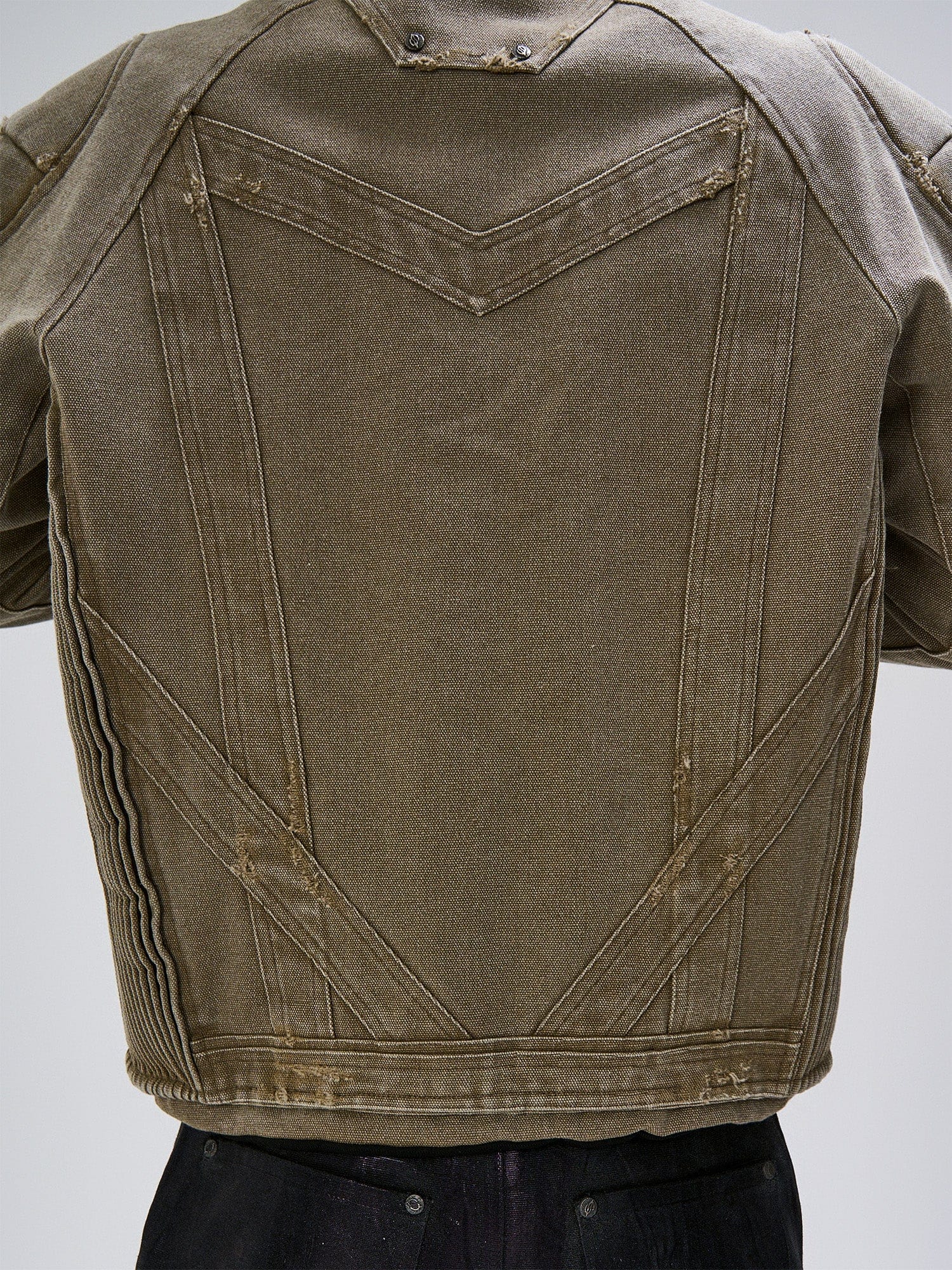 FLYERRER Panel Armor Moto Canvas Jacket, premium urban and streetwear designers apparel on PROJECTISR.com, FLYERRER