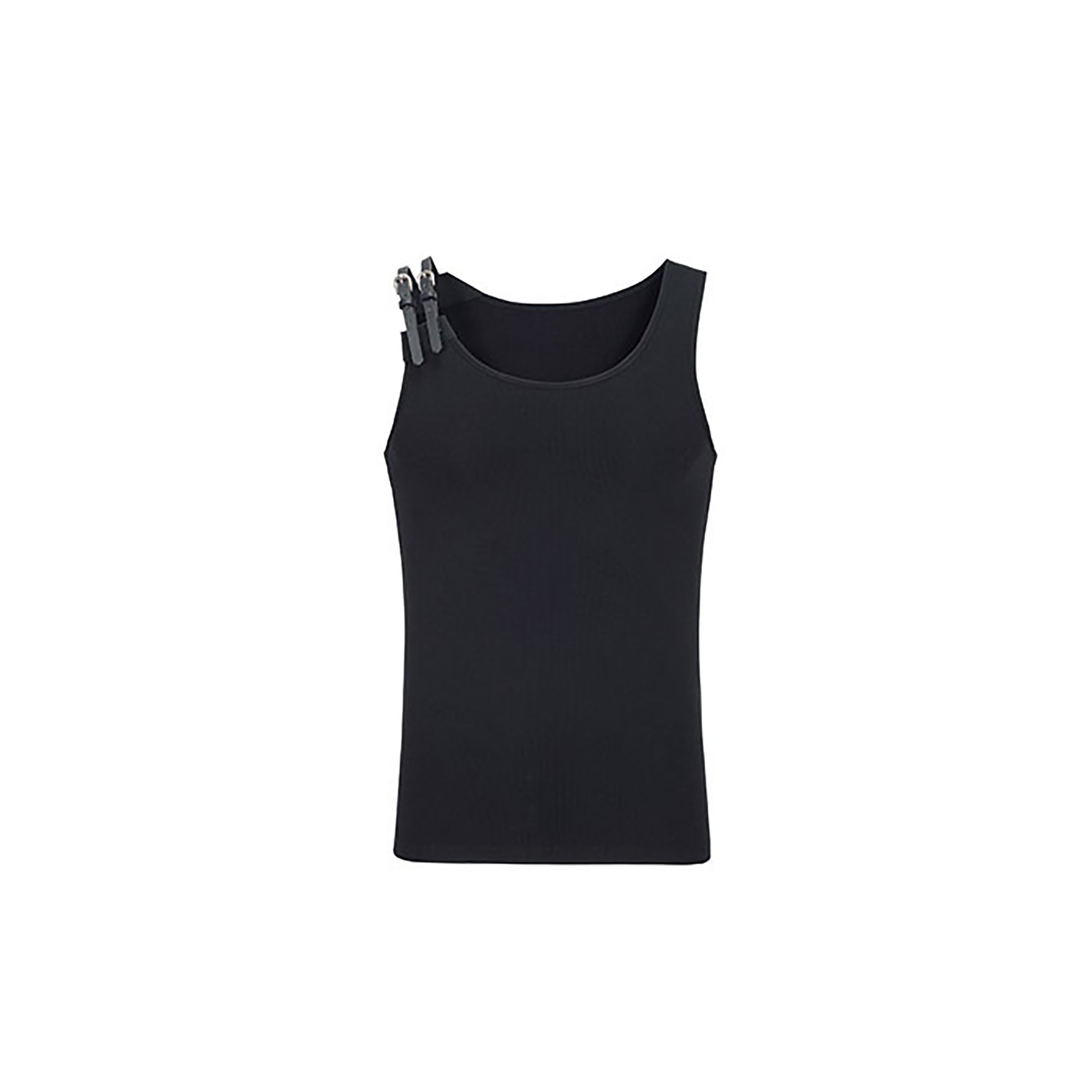 TUIMU Buckle Strap Ribbed Tank Top, premium urban and streetwear designers apparel on PROJECTISR.com, TUIMU