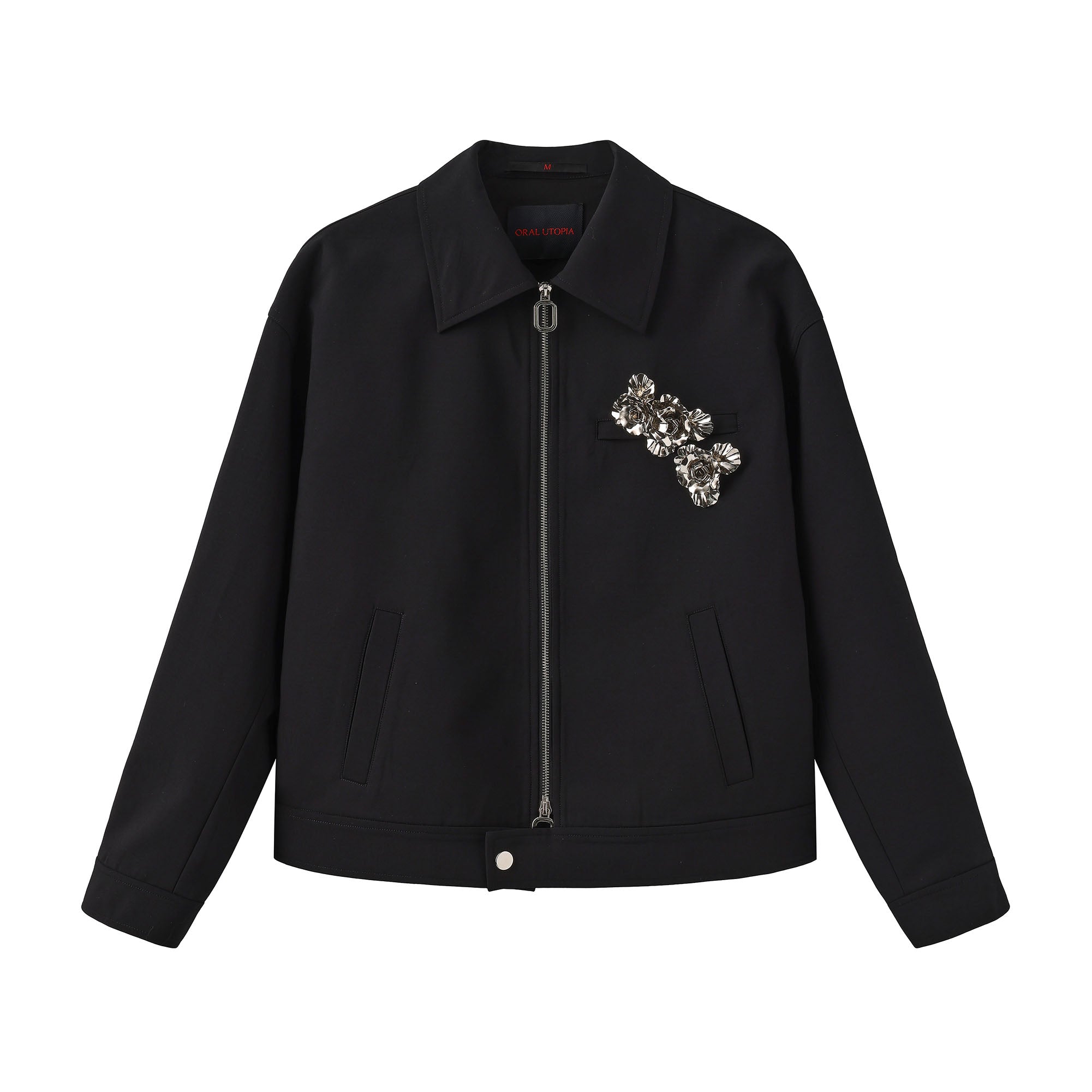 ORAL UTOPIA Metal Floral Acetate Jacket, premium urban and streetwear designers apparel on PROJECTISR.com, ORAL UTOPIA