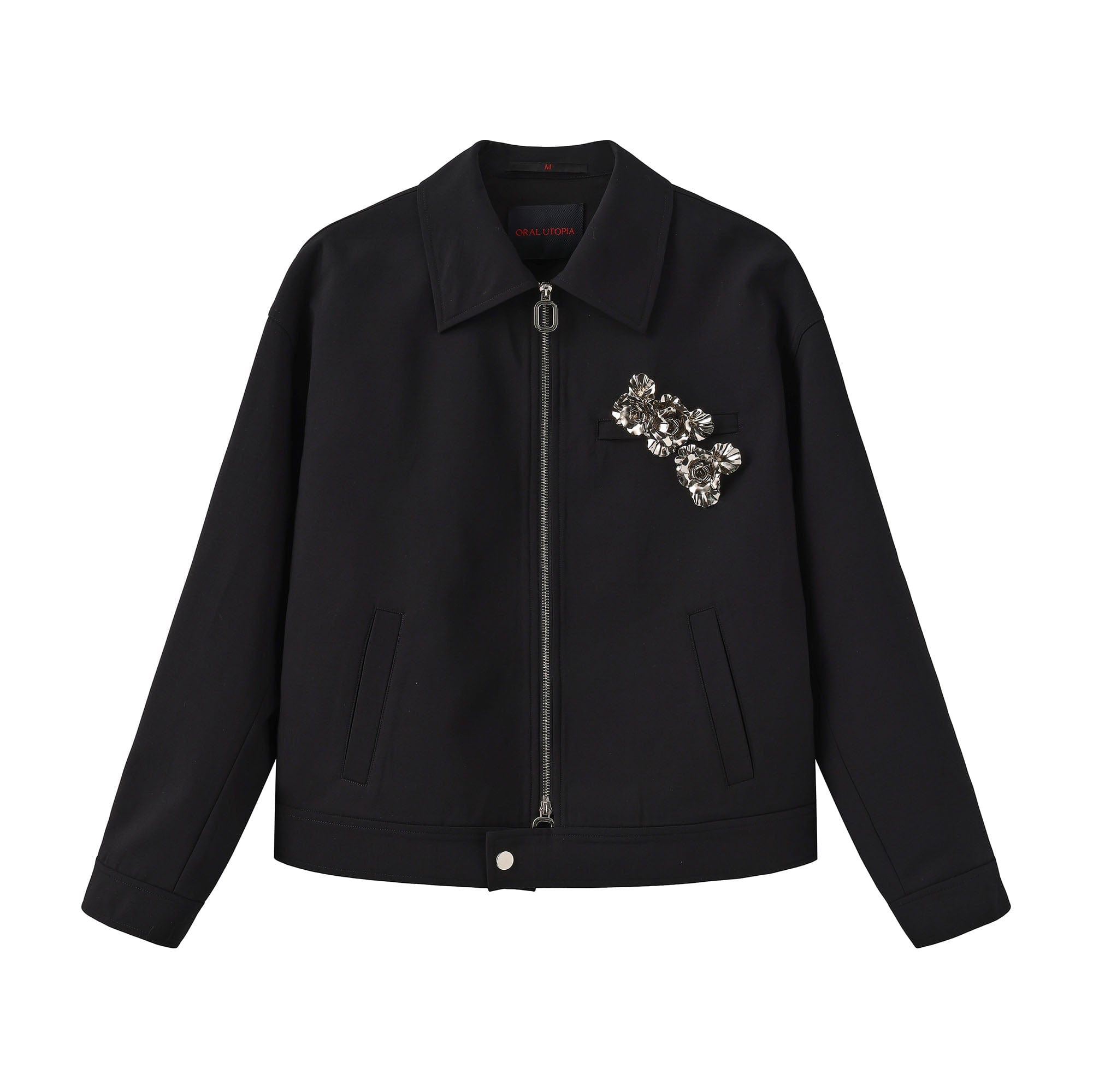 ORAL UTOPIA Metal Floral Acetate Jacket, premium urban and streetwear designers apparel on PROJECTISR.com, ORAL UTOPIA