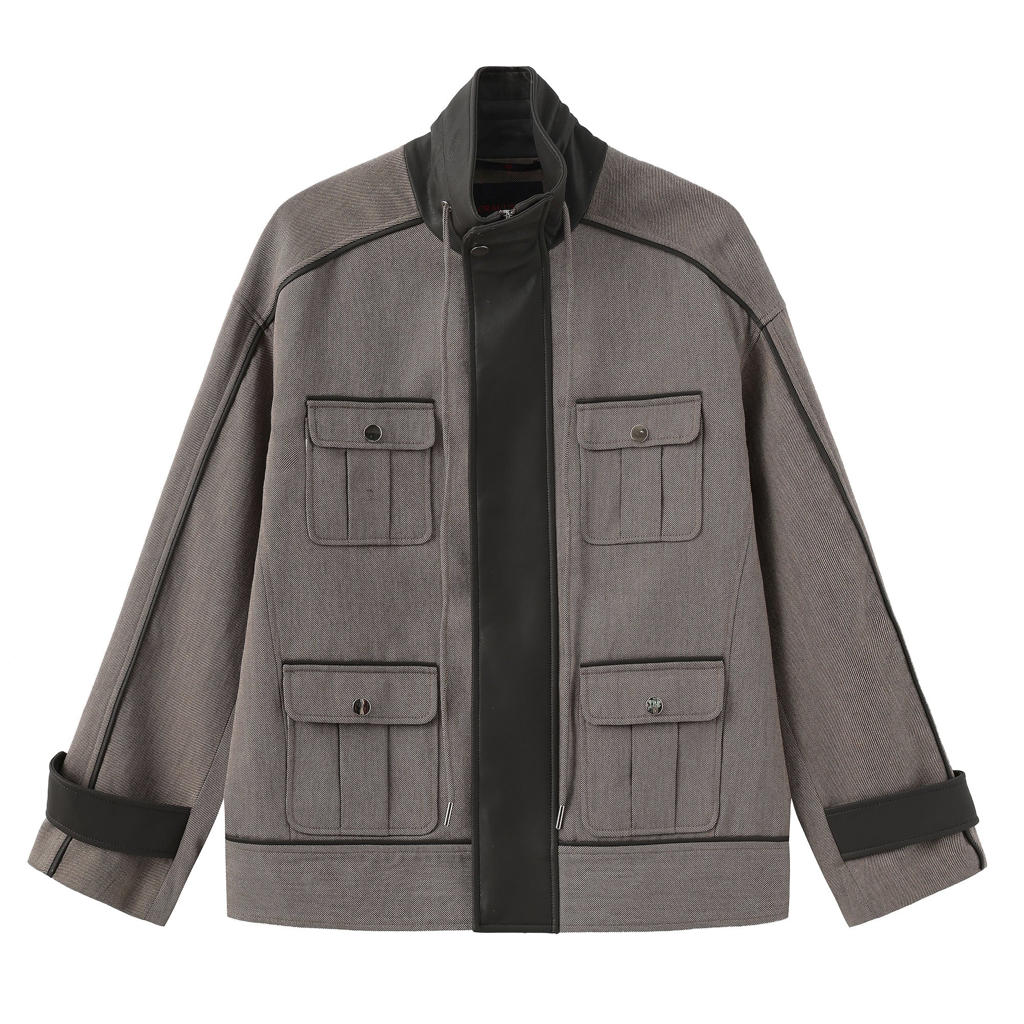 ORAL UTOPIA Multi-Pocket Drawstring Barn Jacket, premium urban and streetwear designers apparel on PROJECTISR.com, ORAL UTOPIA