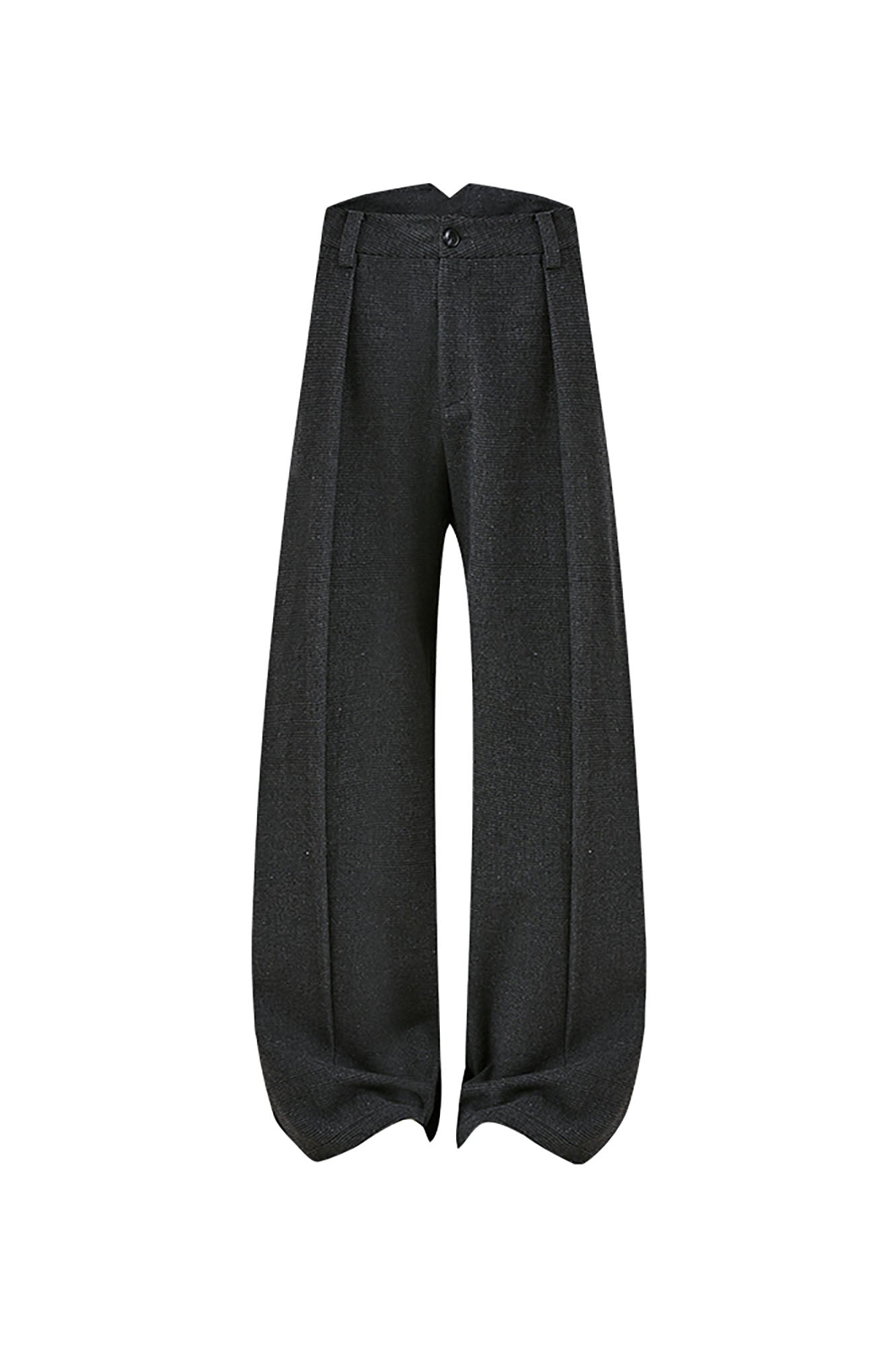 KREATE Mini Houndstooth Pleated Wide-Leg Trousers