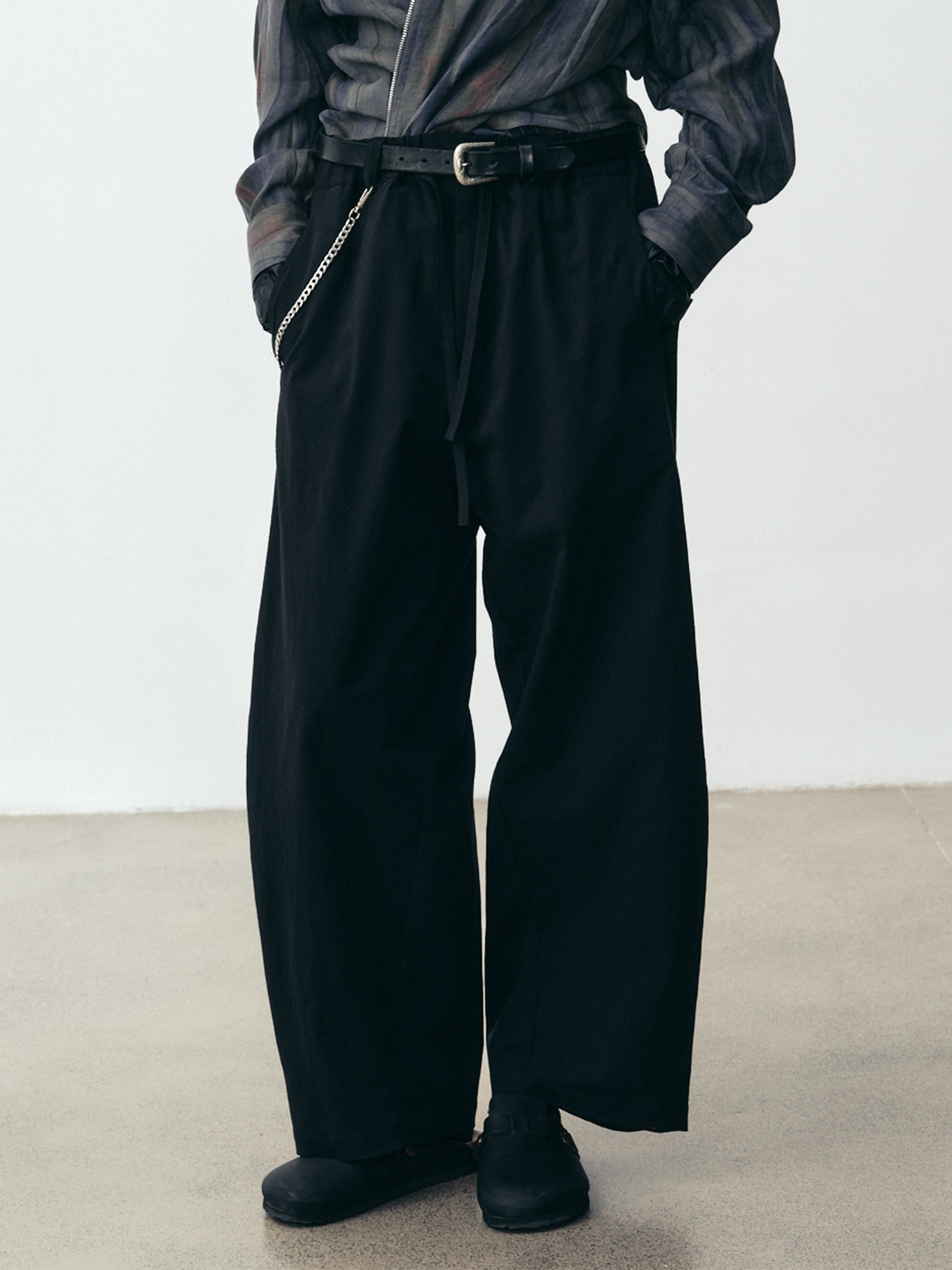 GRAINMUSTARD High-Waist Tie-Waist Pants