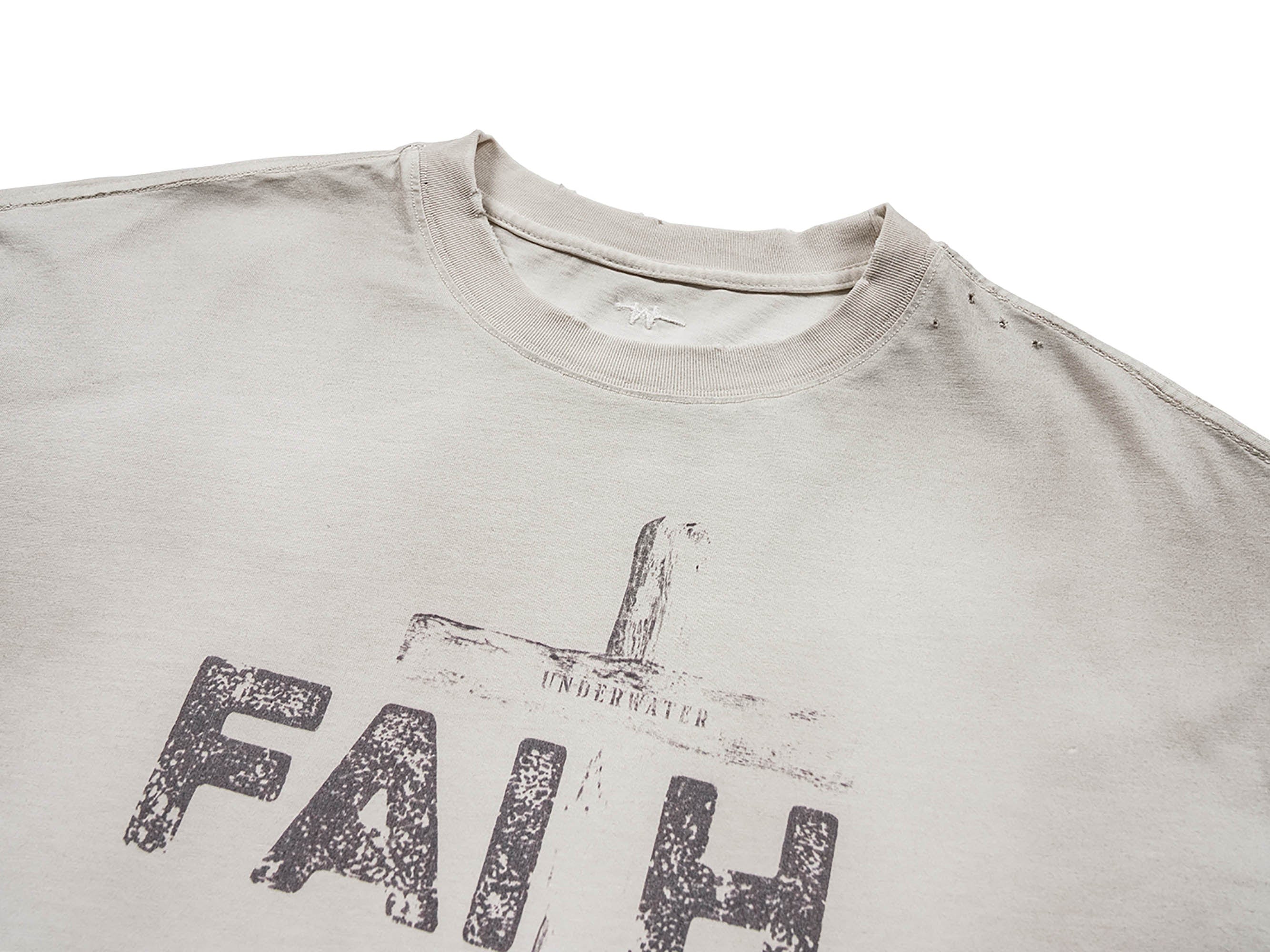 UNDERWATER Faithless T-Shirt White, premium urban and streetwear designers apparel on PROJECTISR.com, UNDERWATER