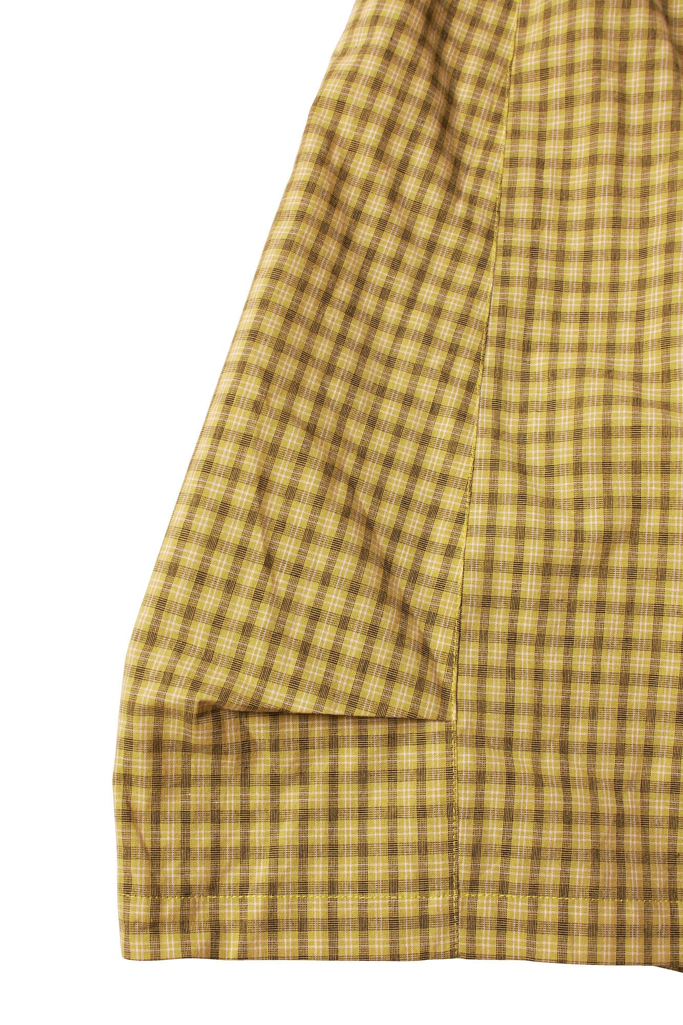 RELABEL Detachable Scarf Grid Pleated Shorts, premium urban and streetwear designers apparel on PROJECTISR.com, RELABEL