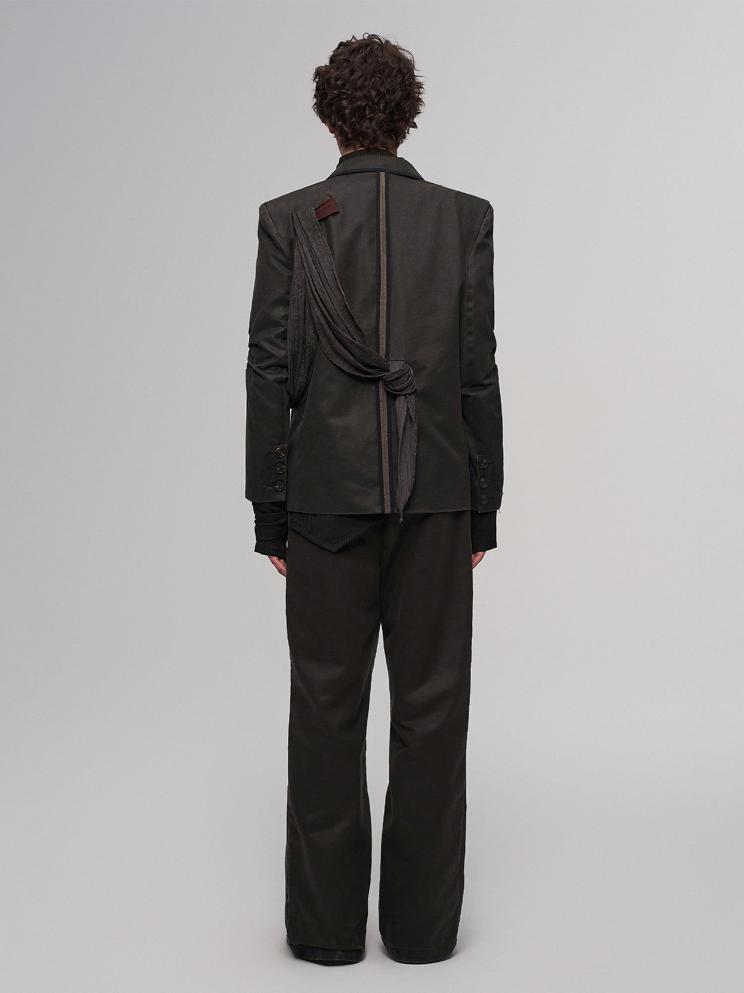 ILNya Nieternite Nifutur Asym Double Waistband Wide-Leg Trousers