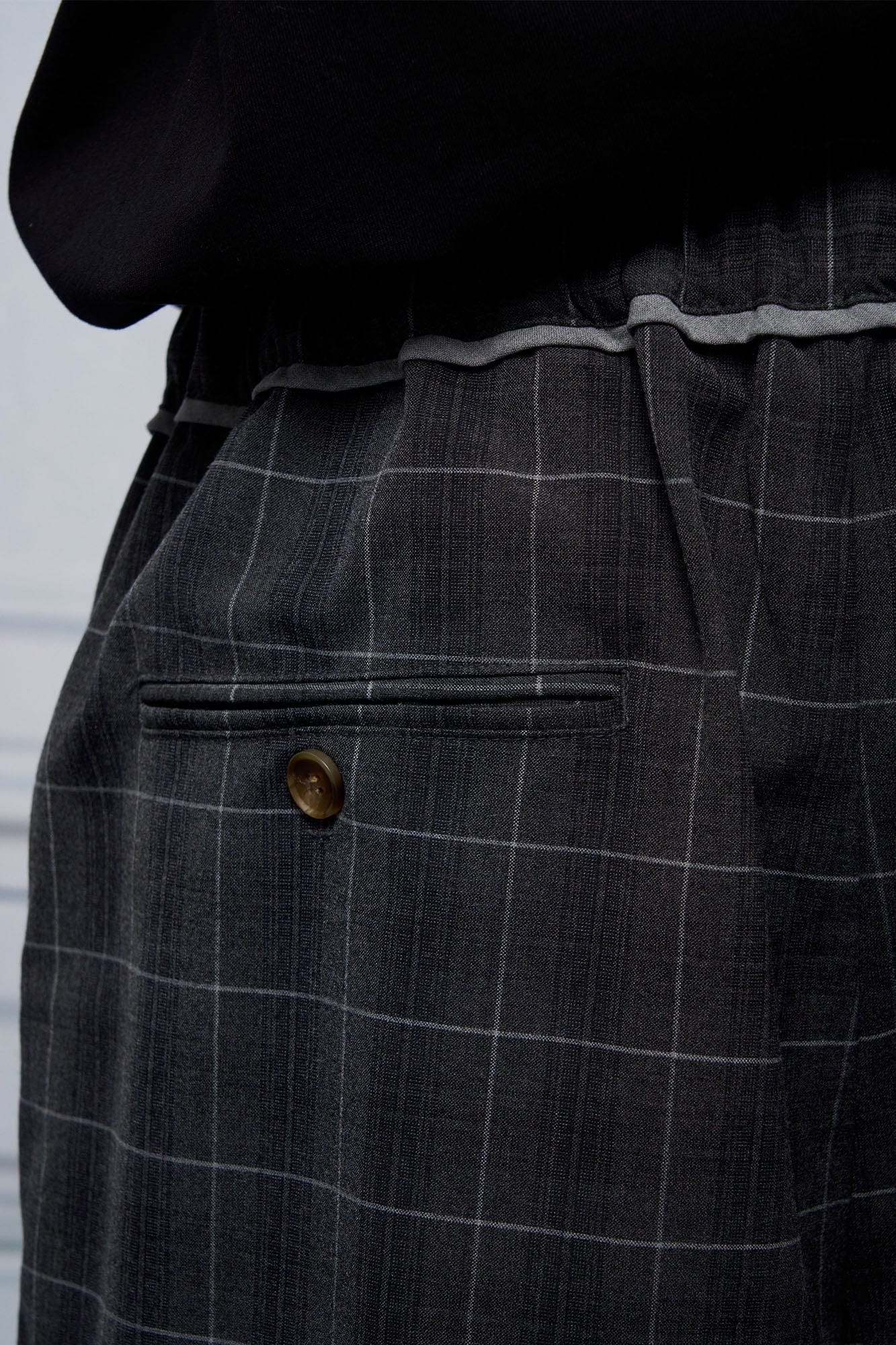 UNLIMITED MOTE Pleated Drawstring Wide-Leg Pants, premium urban and streetwear designers apparel on PROJECTISR.com, UNLIMITED MOTE