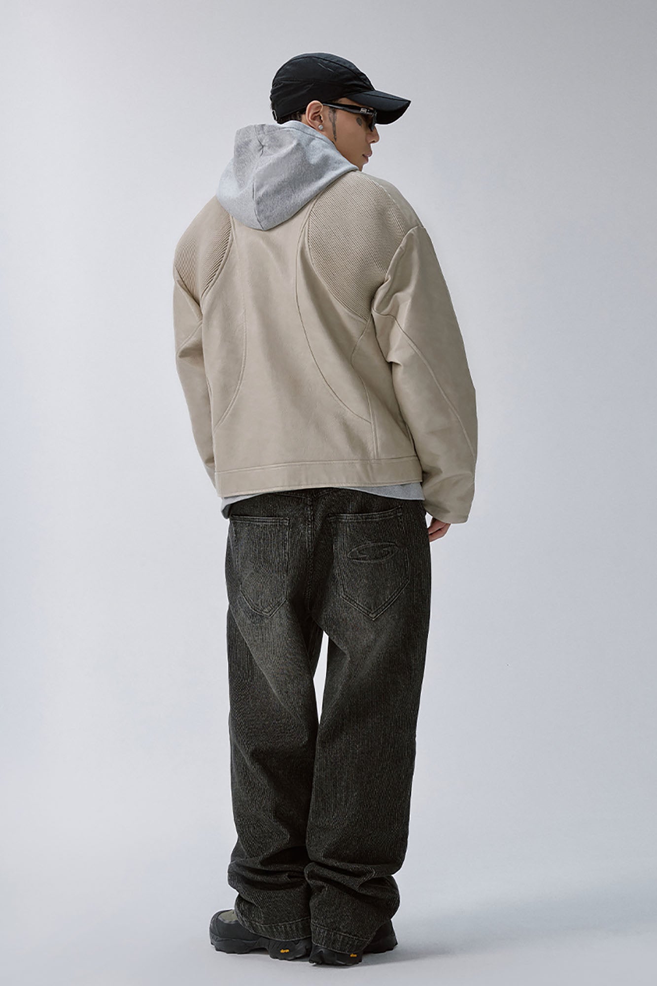 F2CE Retro Corduroy Logo Embroidery Straight-Leg Jeans, premium urban and streetwear designers apparel on PROJECTISR.com, F2CE